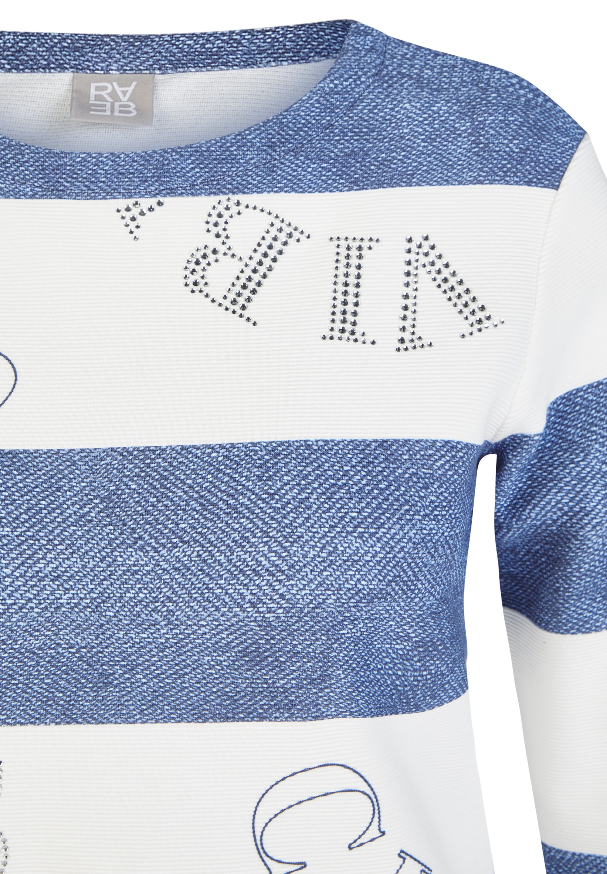 Rabe 3/4-Arm-Shirt mit All-Over Schriftzügen