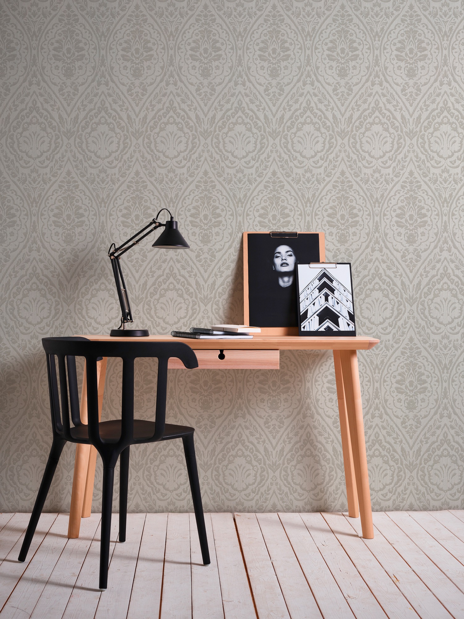 Architects Paper Textiltapete »Tessuto«, Barock-ornamental-gemustert, Tapete Streifen Tapeten Wohnzimmer Schlafzimmer Küche modern Flur Büro