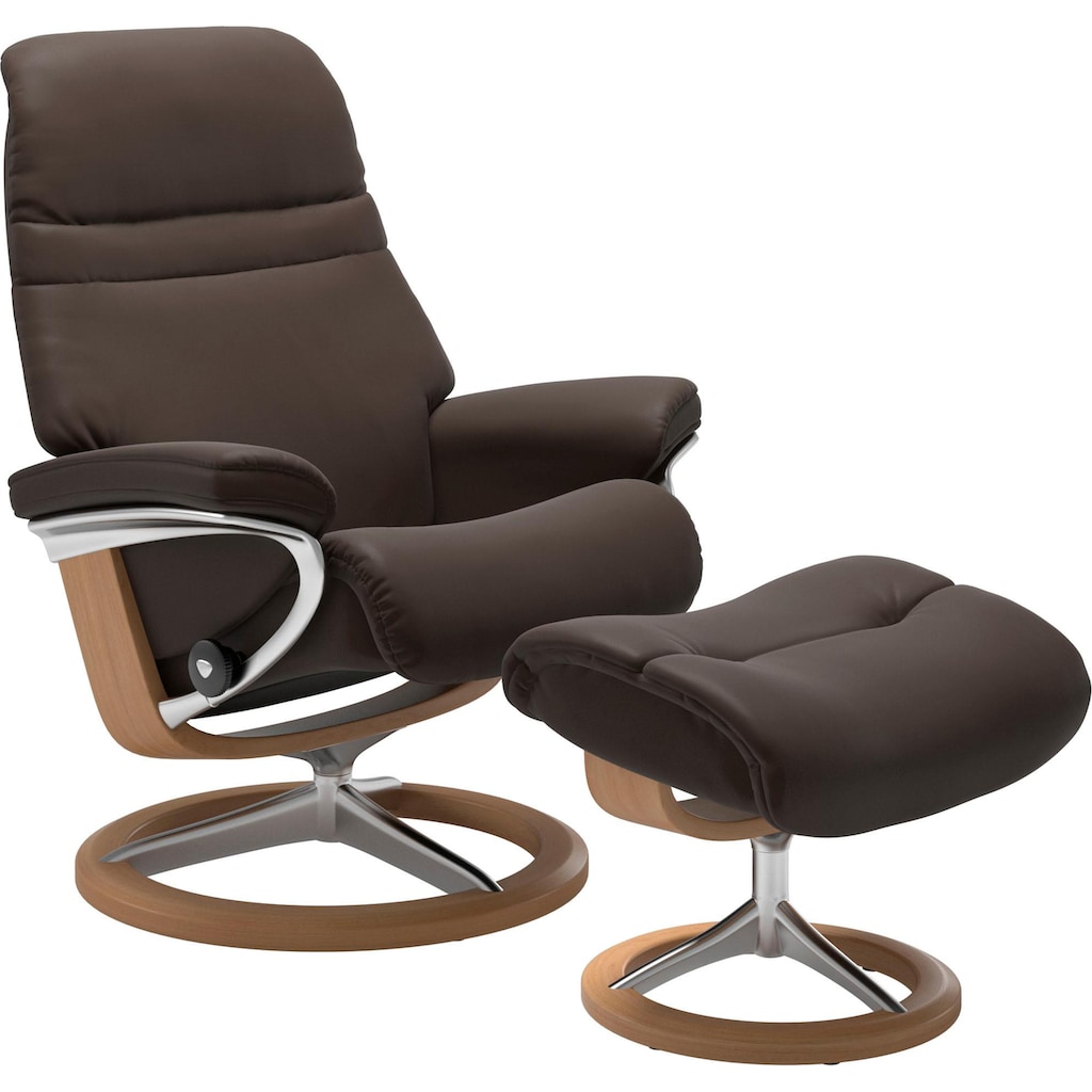 Stressless® Relaxsessel »Sunrise«, (Set, Relaxsessel mit Hocker)