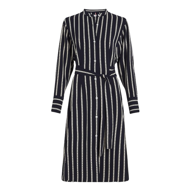 Tommy Hilfiger Shirtkleid »ARGYLE STRIPE MIDI SHIRT DRESS«, mit  Taillengürtel kaufen | BAUR