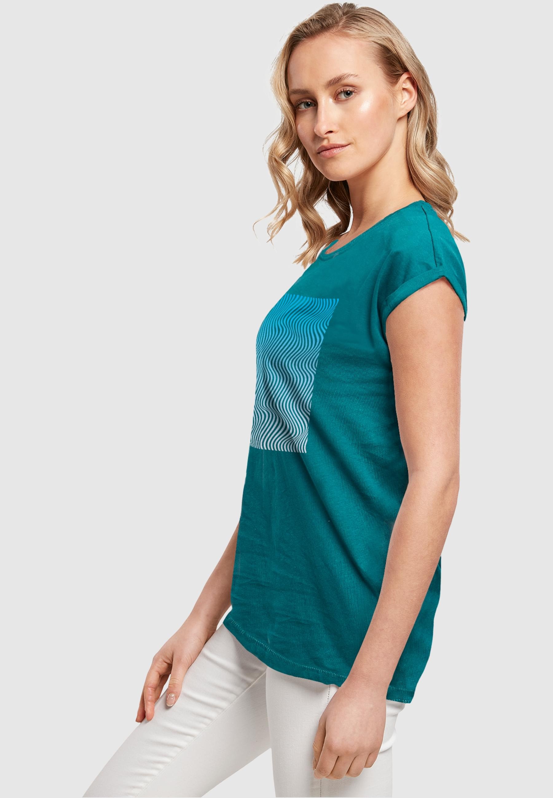 Merchcode T-Shirt »Merchcode Damen Ladies Summer - Wavy Pattern T-Shirt«, (1 tlg.)