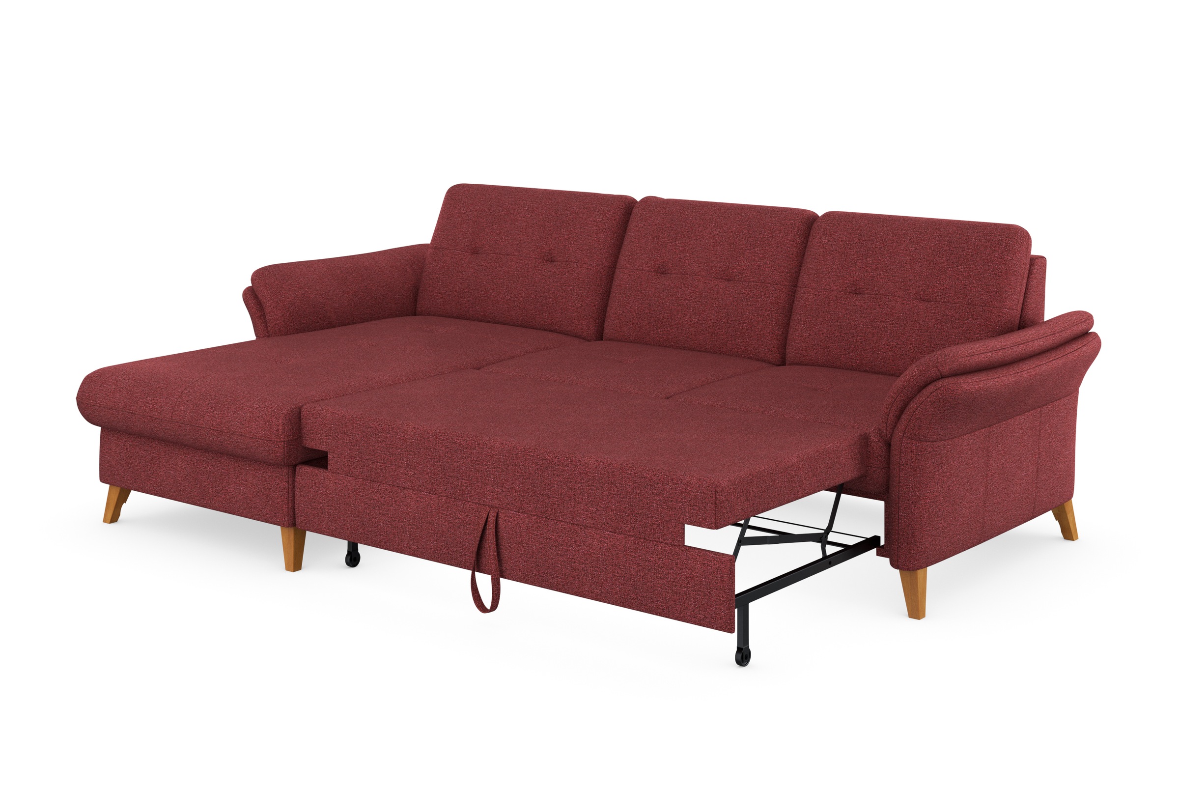sit&more Ecksofa »Göteborg«, Sitztiefenverstellung und Federkern, wahlweise mit Bettfunktion