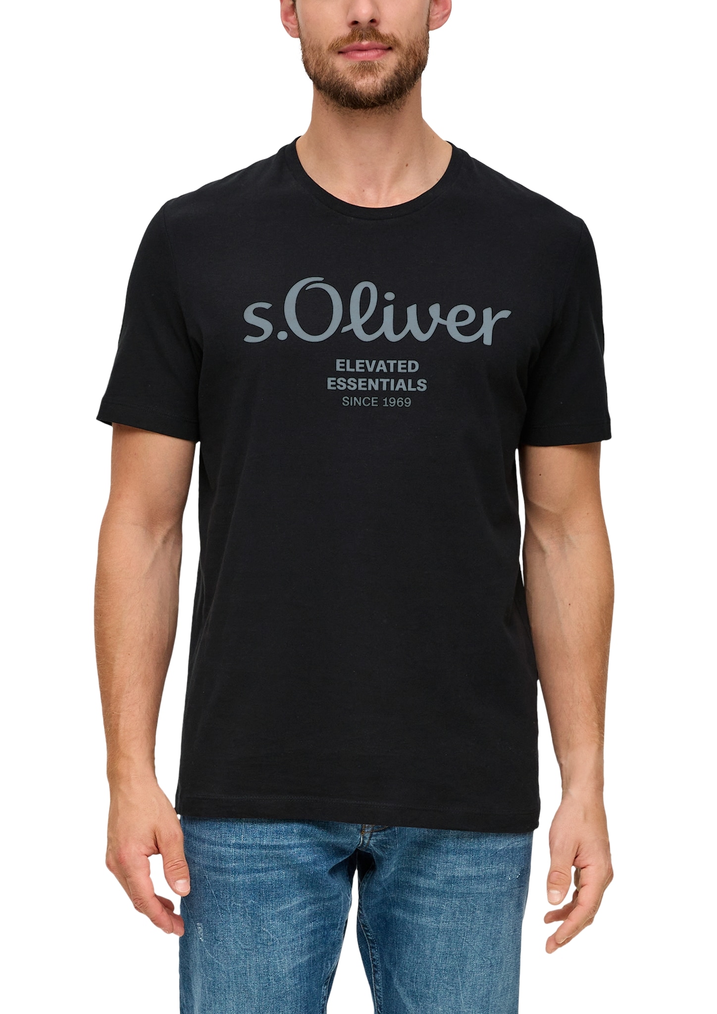 s.Oliver T-Shirt, aus atmungsaktiver Baumwolle