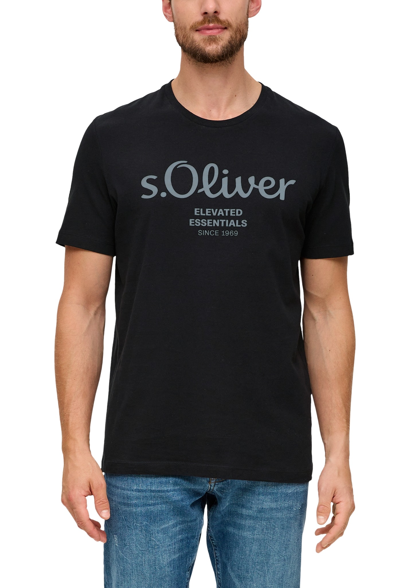 s.Oliver T-Shirt mit Logo-Print günstig online kaufen