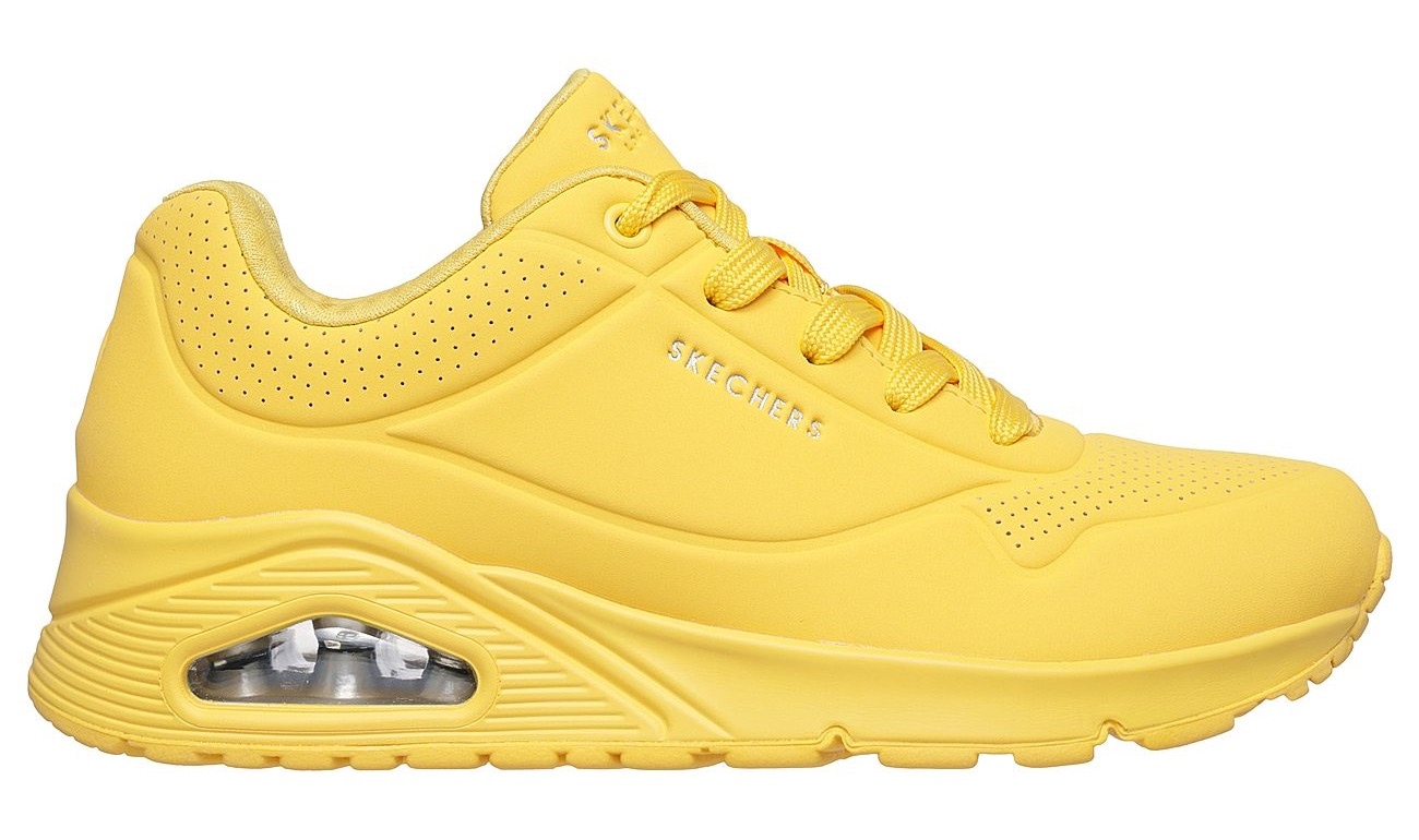 Skechers Wedgesneaker »UNO STAND ON AIR«, Freizeitschuh, Halbschuh, Schnürschuh weich gepolsterte Innensohle