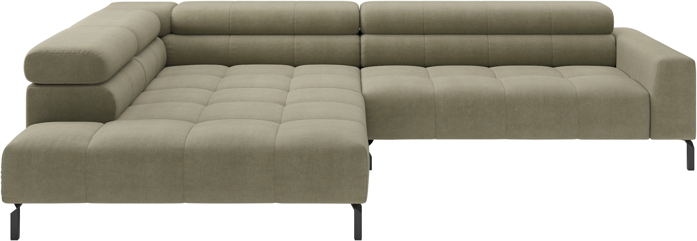 Home affaire Ecksofa "Claya, 311 cm breit, L-Form, inkl. Kopfteilverstellung" wahlweise elektrischer Sitzvorzug