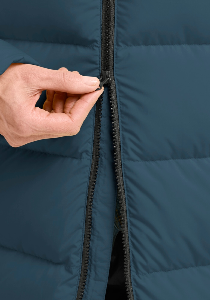 Jack Wolfskin Daunenmantel »FROZEN PALACE COAT W«, Wärmend, winddicht, Daunenjacke