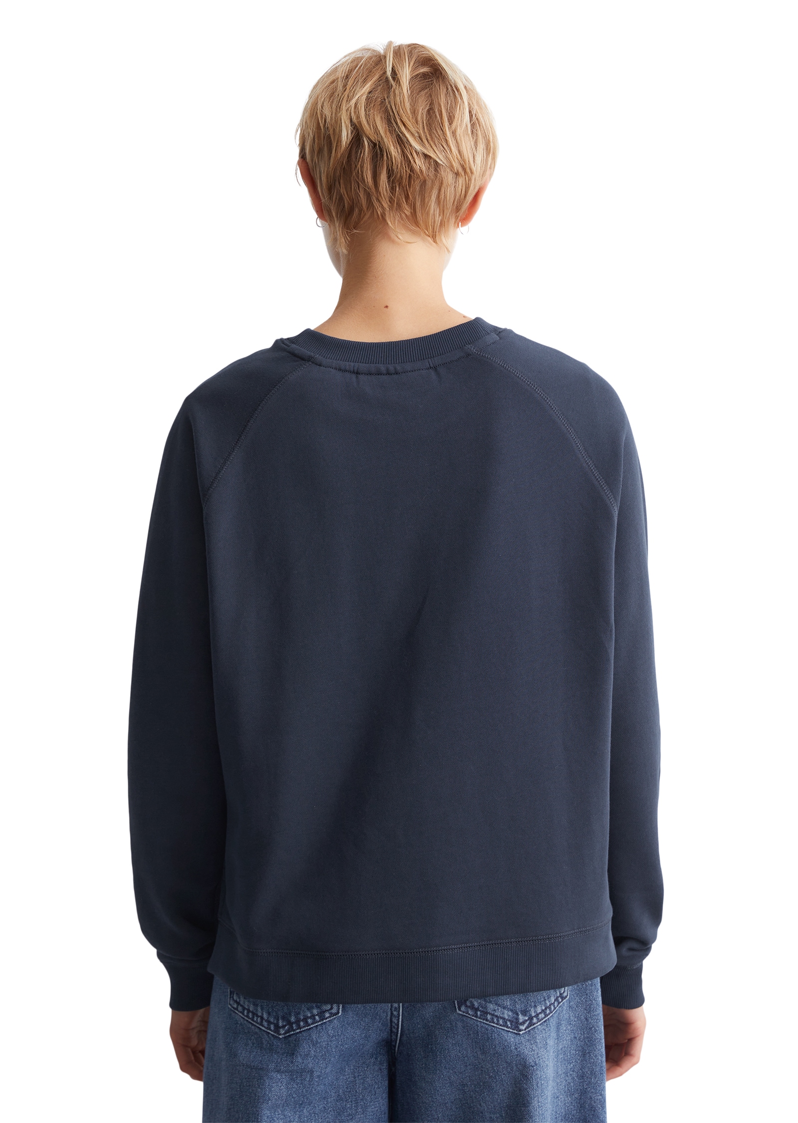 Marc O'Polo DENIM Sweatshirt, Im modernen O-Shape, locker geschnitten und Raglanärmeln