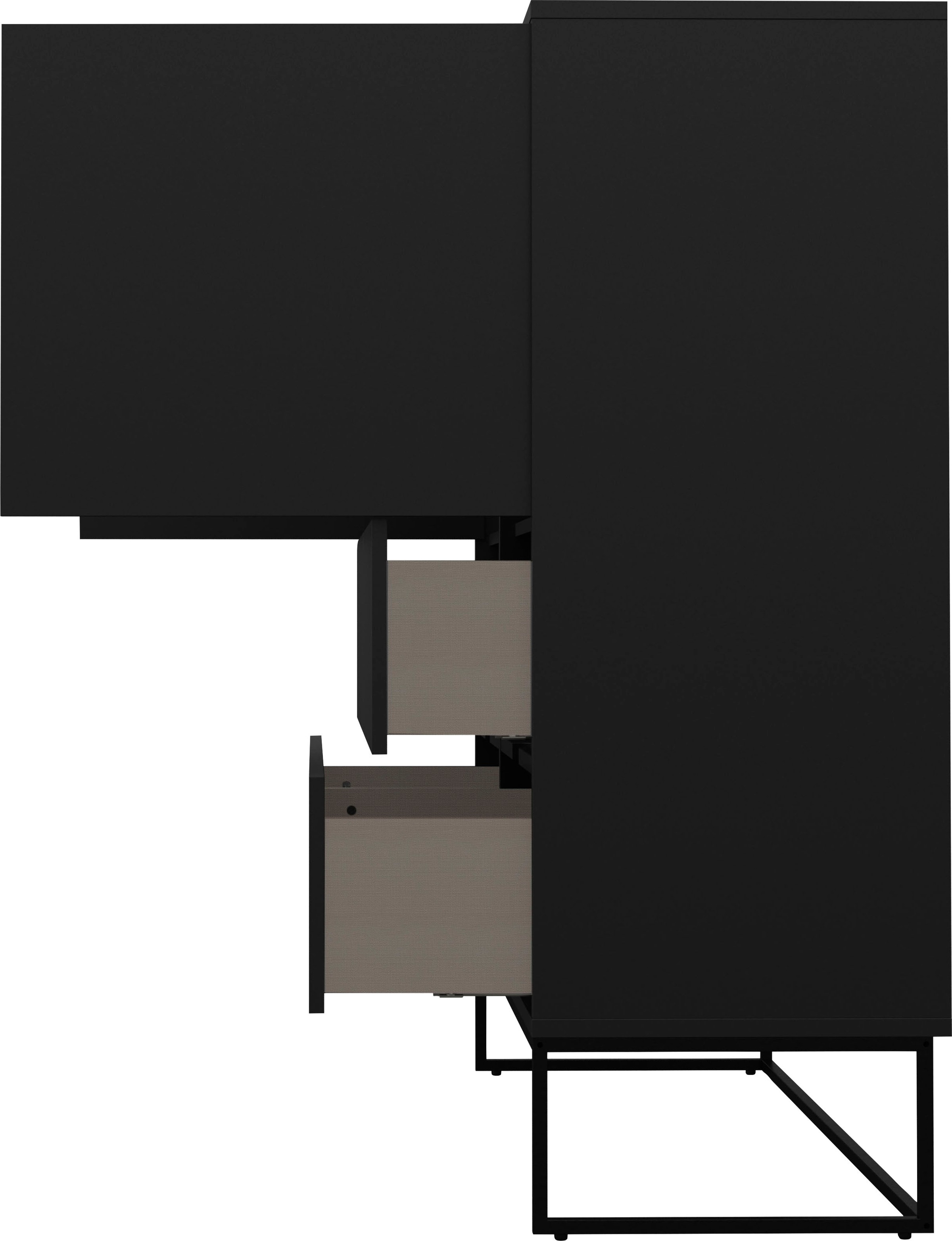 Tenzo Highboard »LIPP«, mit 2 Türen und 4 Schubladen, Design von Tenzo Design studio