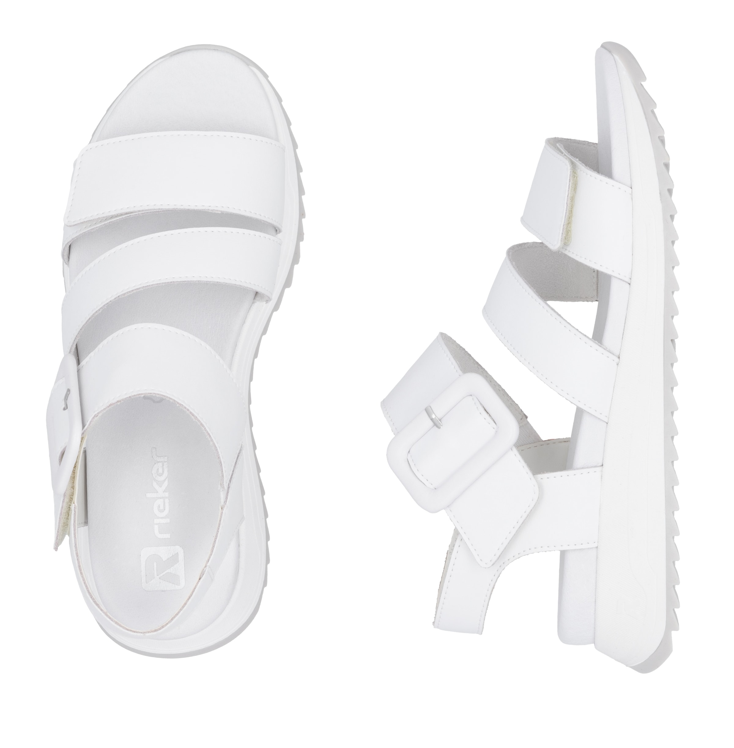 RIEKER Sport Riemchensandale, Sommerschuh, Klettschuh, Outdoorsandale mit weichem Fußbett