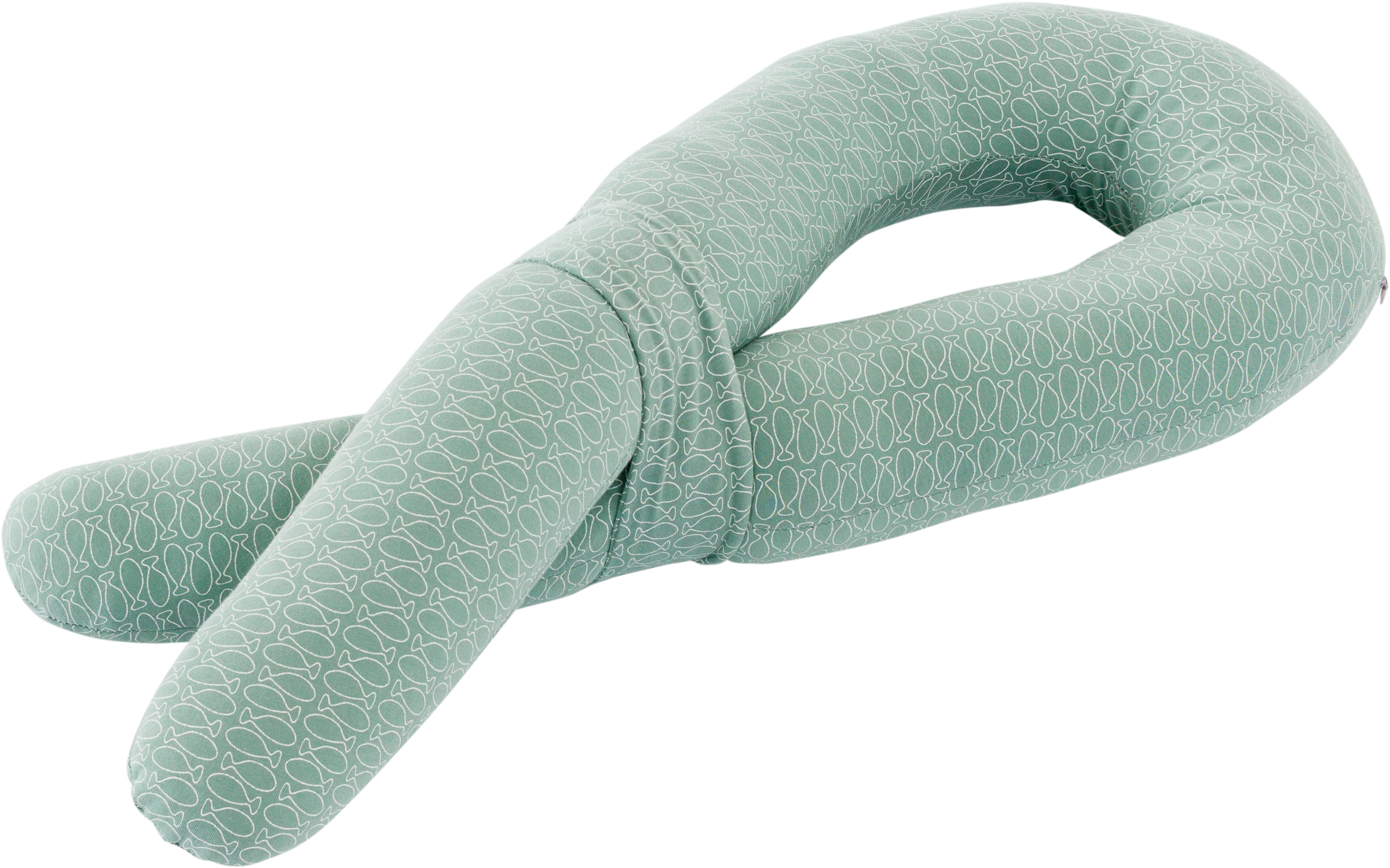 TRÄUMELAND Baby Babykissen "care KUSCHELNEST"lindgrün, sterne, Sterne, Baumwolle, Dekokissen_Sitzkissen_Kissenhüllen