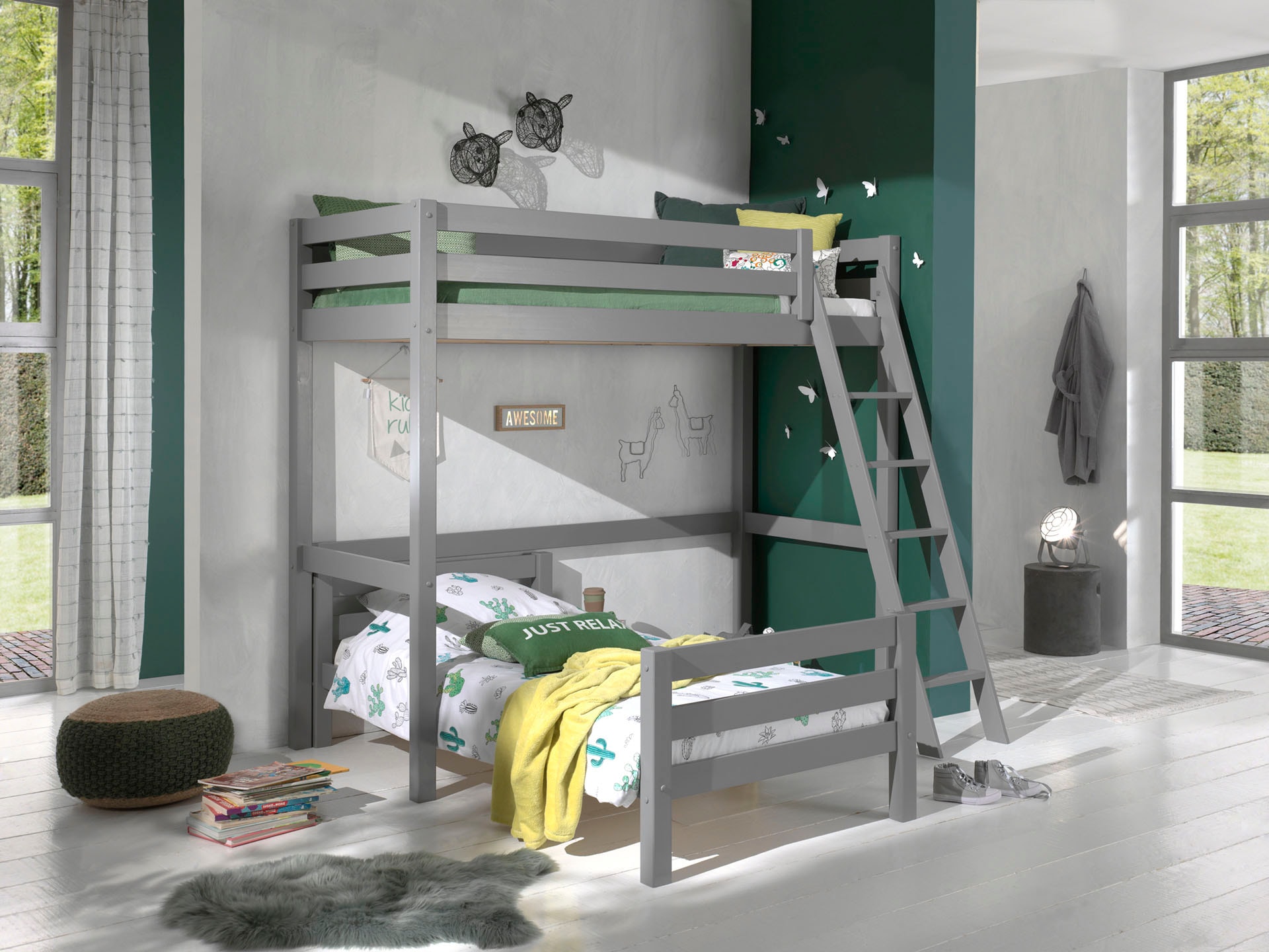 Vipack Hochbett »Pino«, mit Einzelbett
