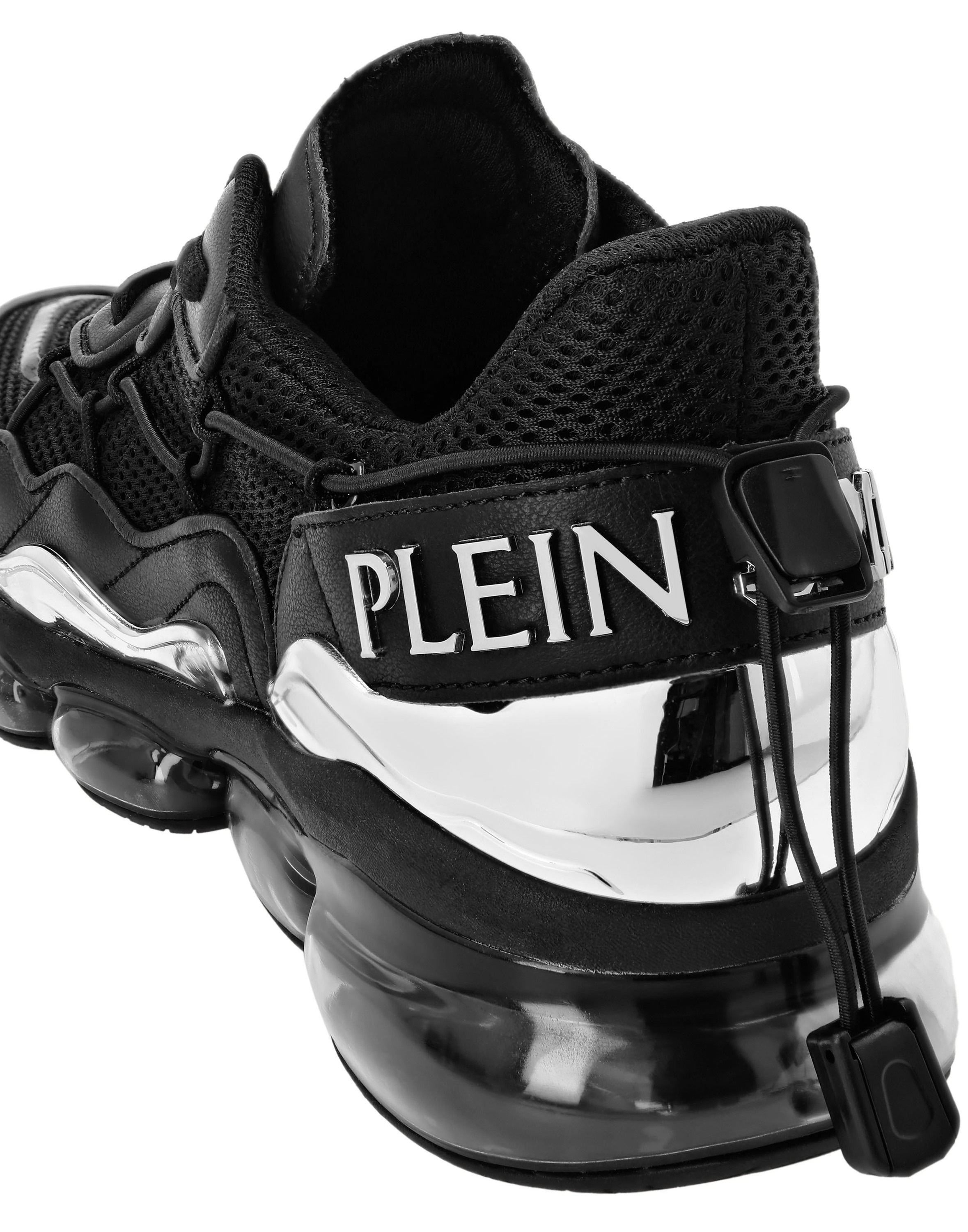 Sneaker PLEIN SPORT "Ps", Damen, Gr. 39, Normalschaft, schwarz (0202, schwarz, schwarz), Schuhe Sneaker 5