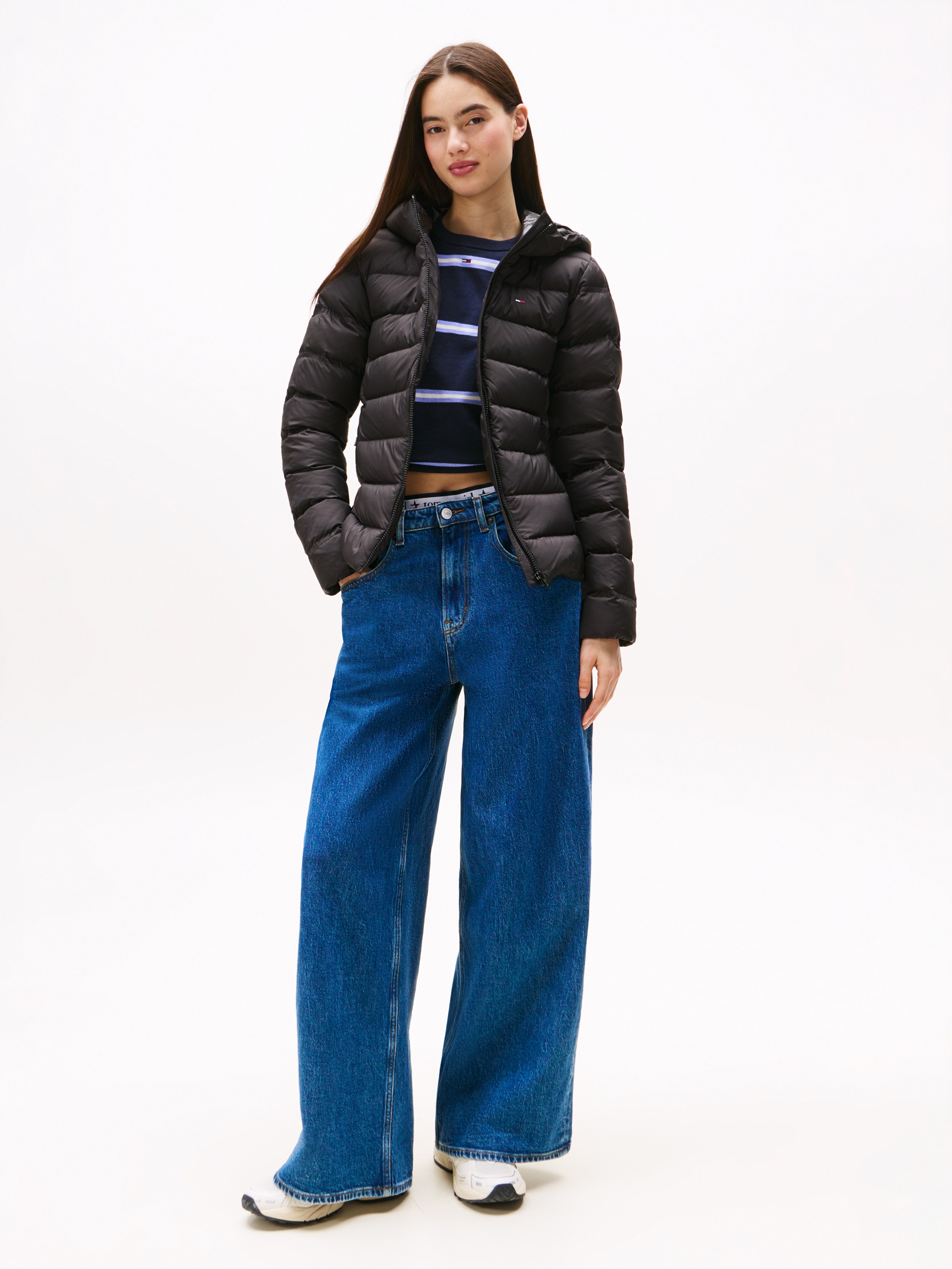 Thumbnail - Tommy Jeans Steppjacke "TJW SLIM HOOD PRNT DOWN JCKT EXT" mit Kapuze