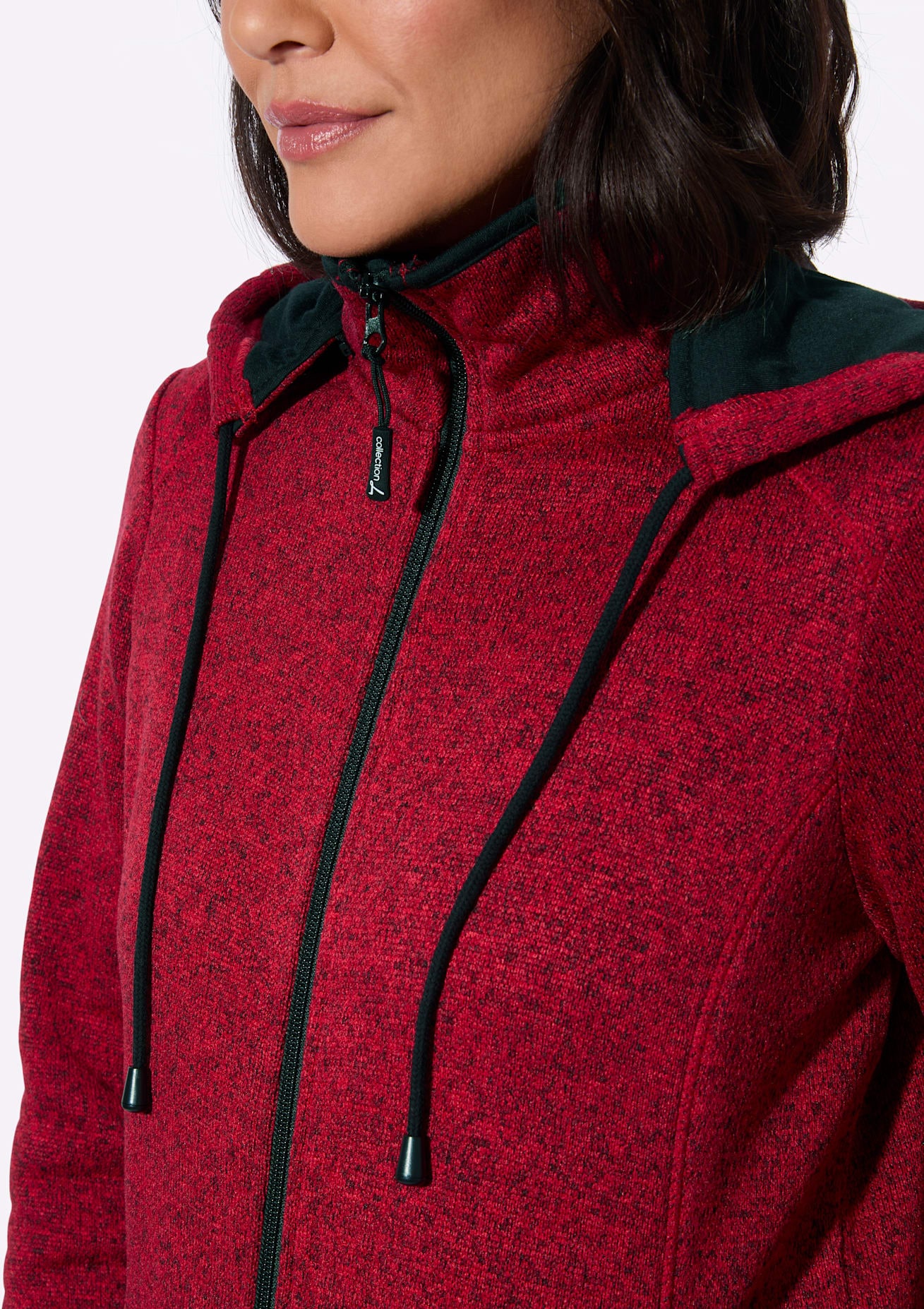 Casual Looks Fleecejacke mit Kapuze