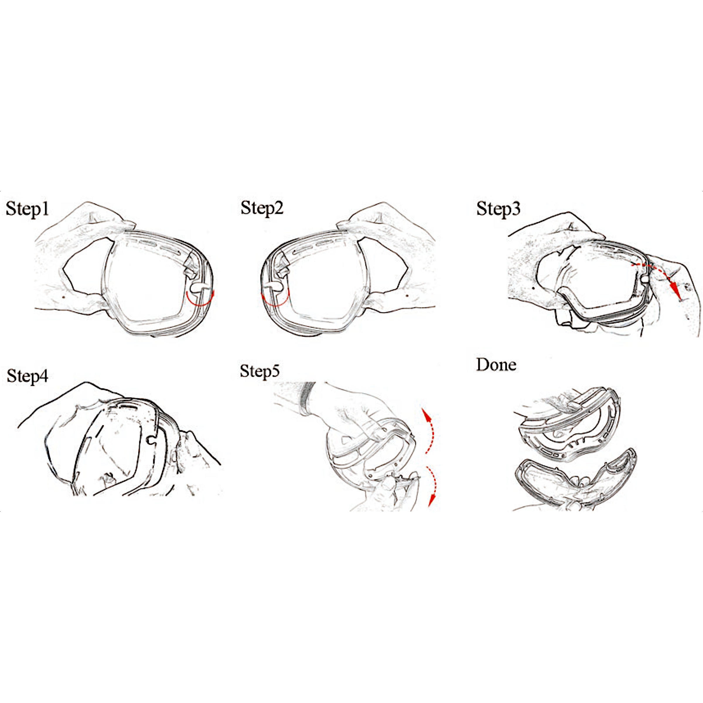 Thumbnail - YEAZ Snowboardbrille "Cloudy Wechselglas, ohne Rahmen XTRM-SUMMIT"