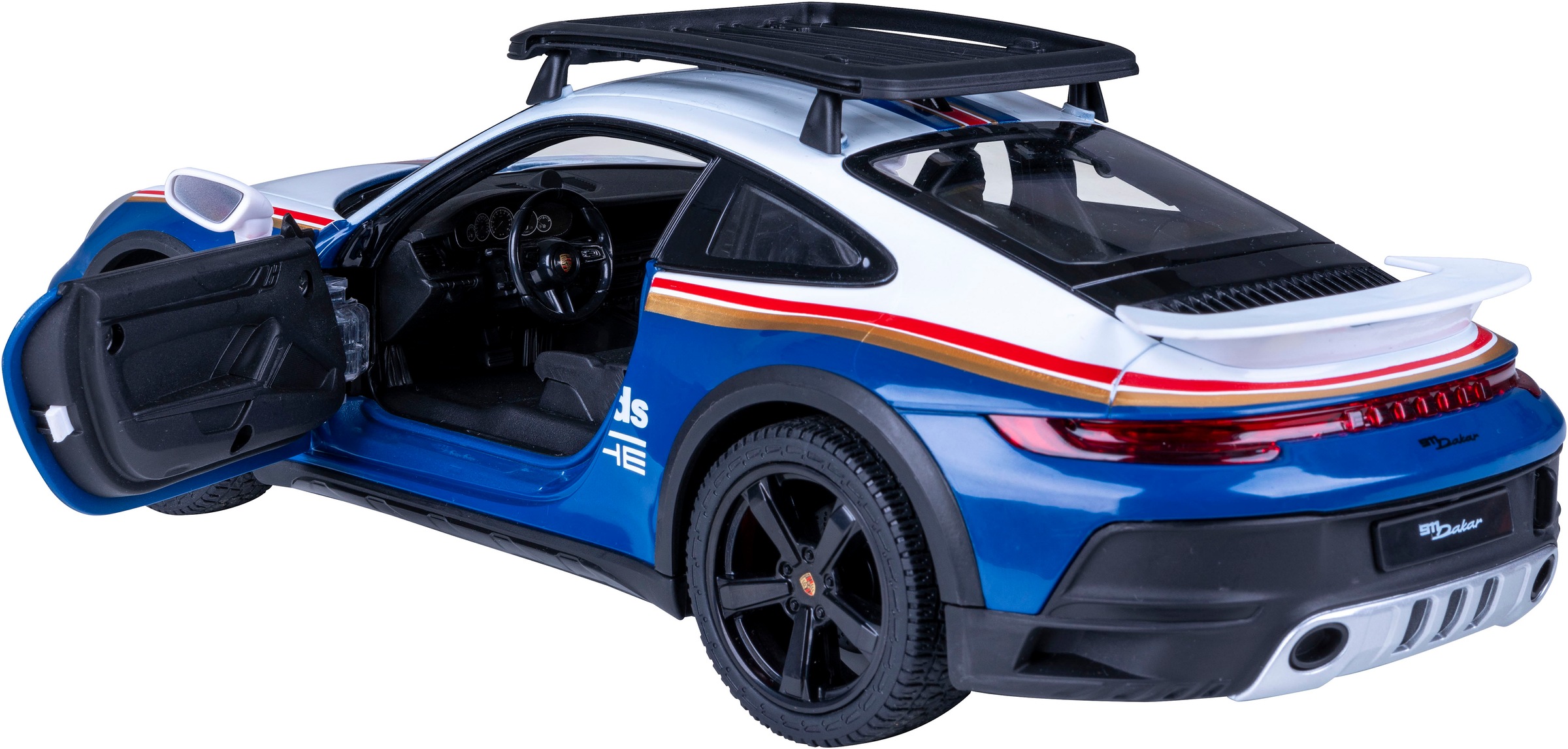 Jamara RC-Auto »Porsche 911 Dakar Performance 1:14 blau 2,4GHz«, mit LED Licht