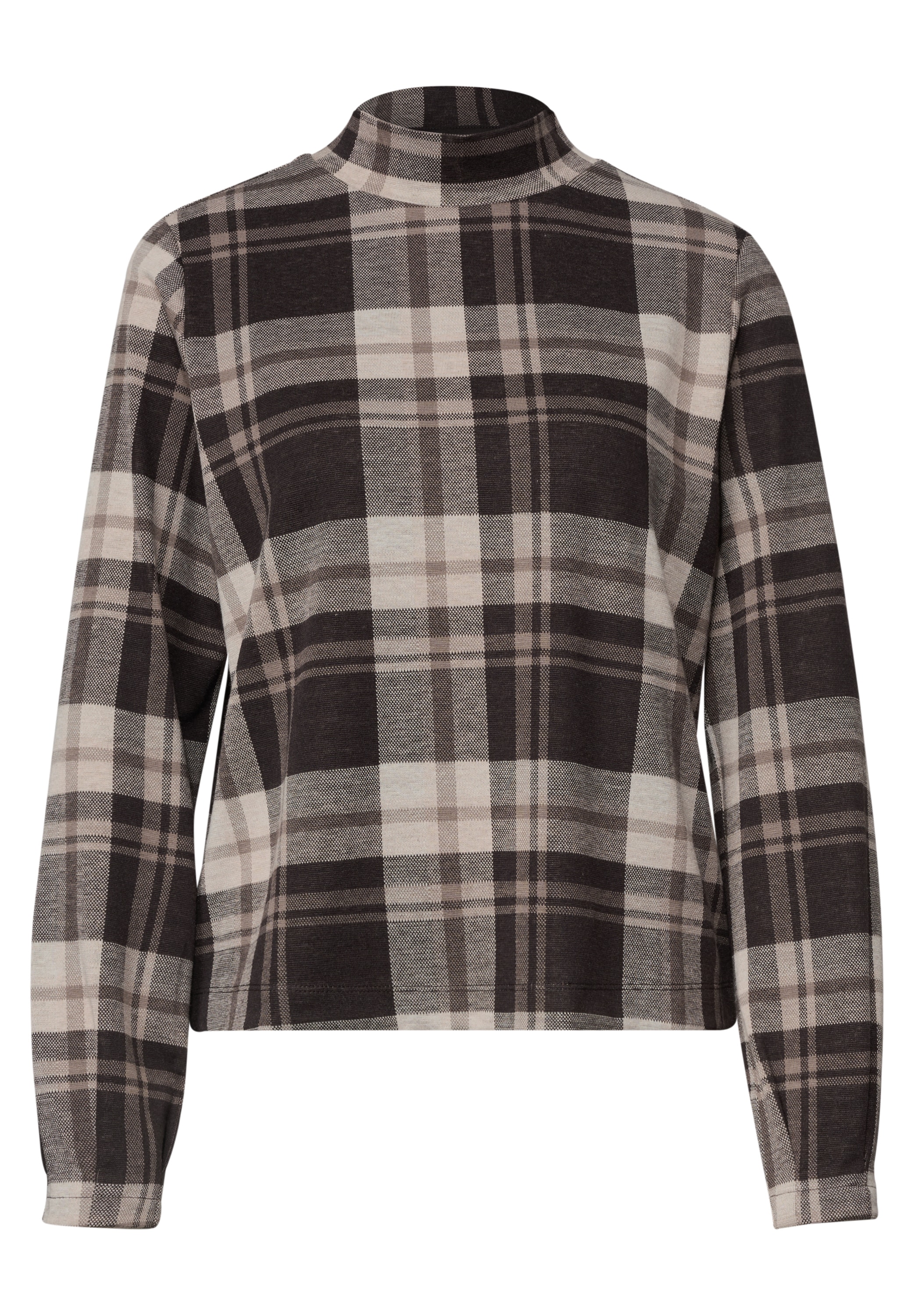 STREET ONE Langarmshirt mit Karomuster
