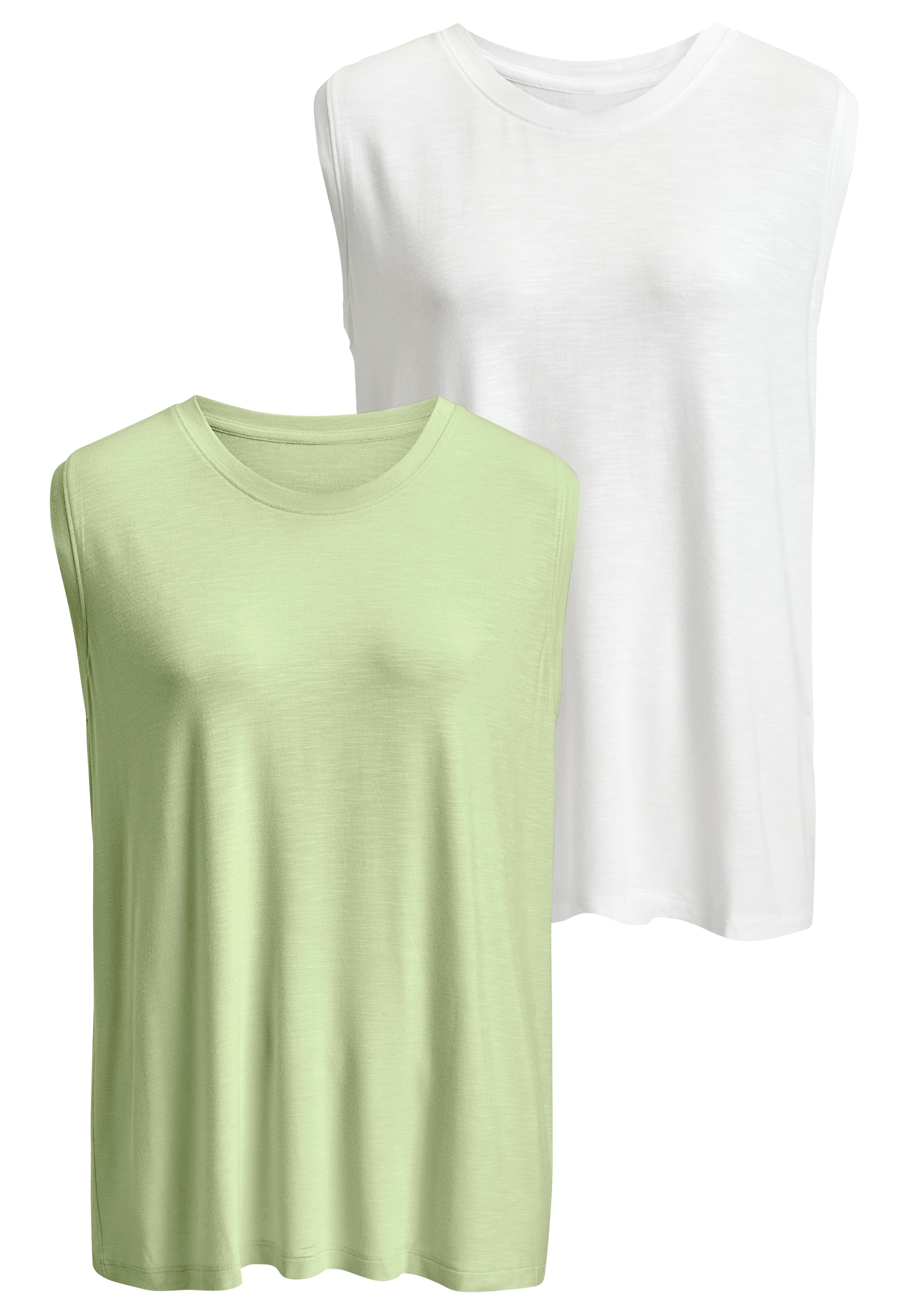 Beachtime by Lascana Shirttop "mit breiten Schultern" aus luftiger Viskose-Qualität