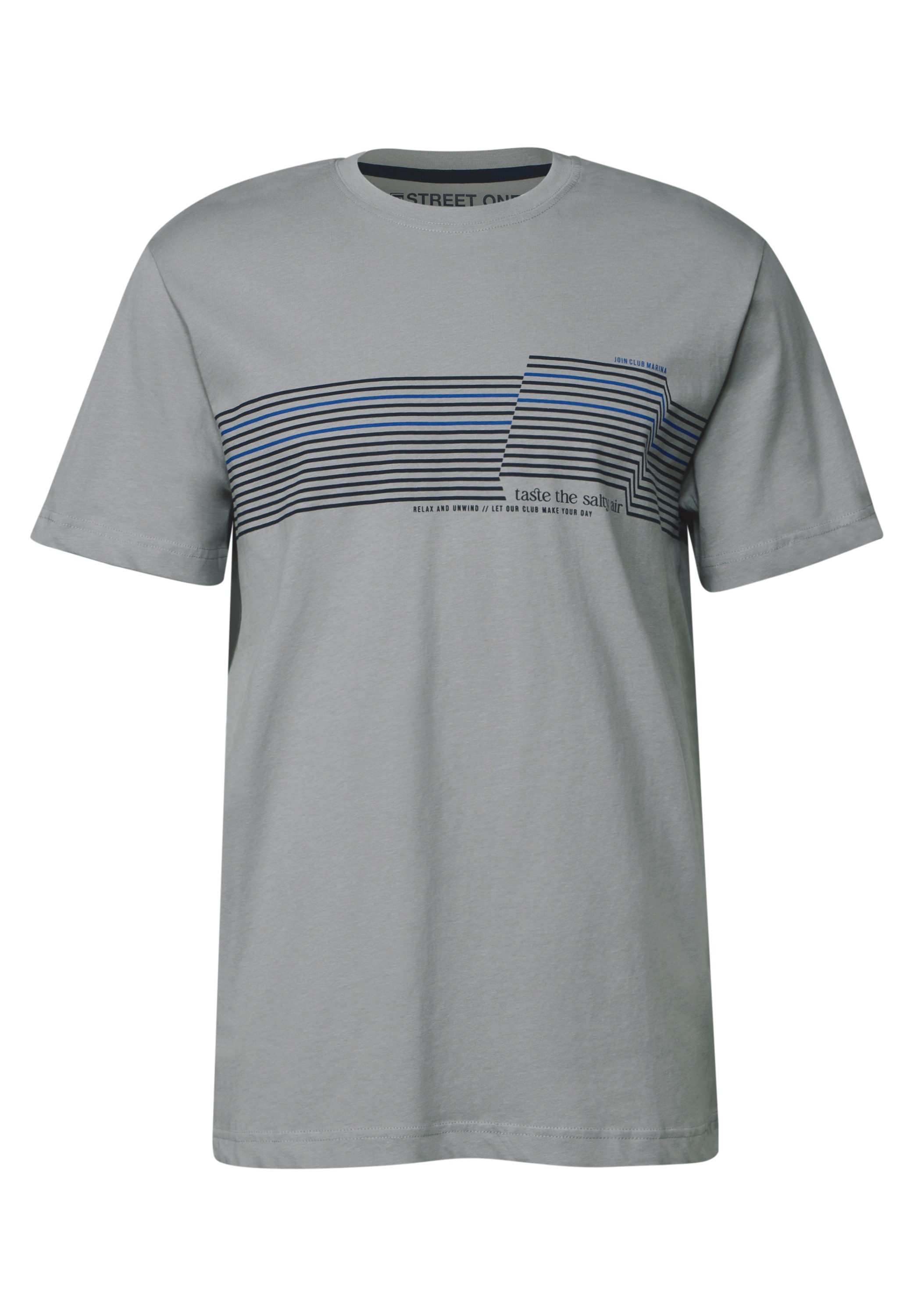 STREET ONE MEN T-Shirt, mit Rundhalsausschnitt