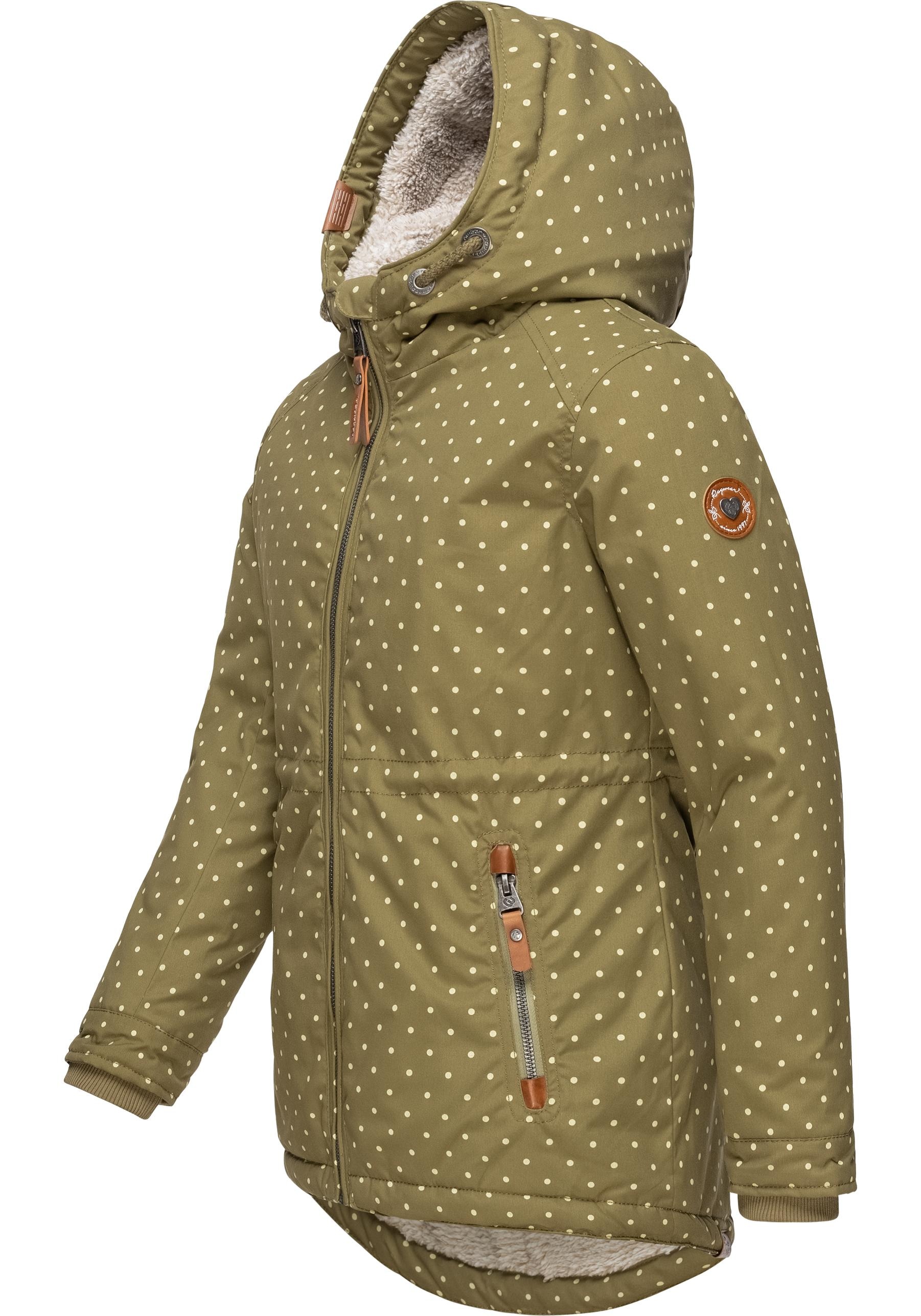 Ragwear Winterjacke »Layra Dots«, online Wasserdichte Winter-Outdoorjacke kaufen | mit und atmungsaktive Kapuze, BAUR