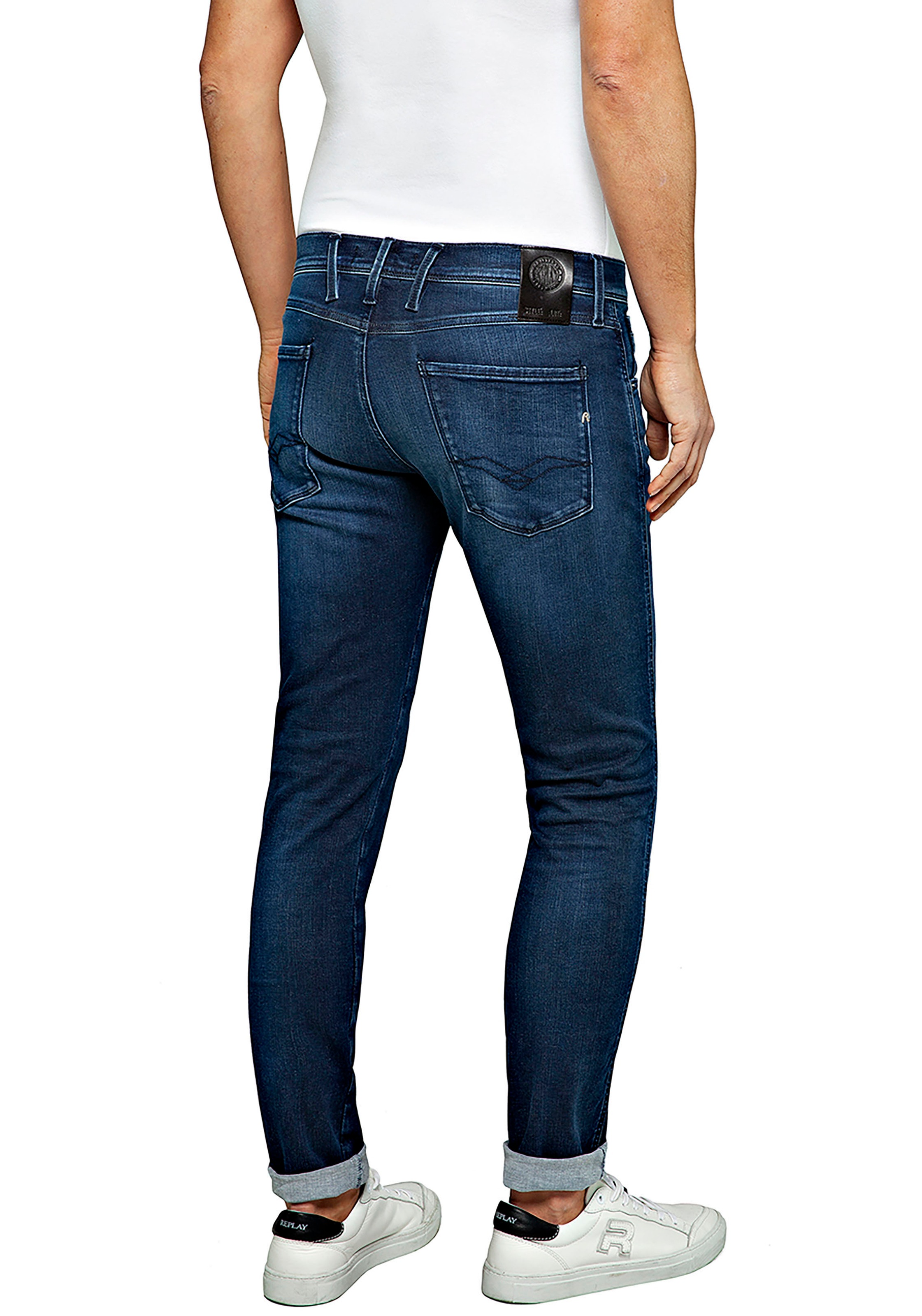 Thumbnail - Replay Slim-fit-Jeans "ANBASS HYPERFLEX BIO" mit Stretch-Anteil