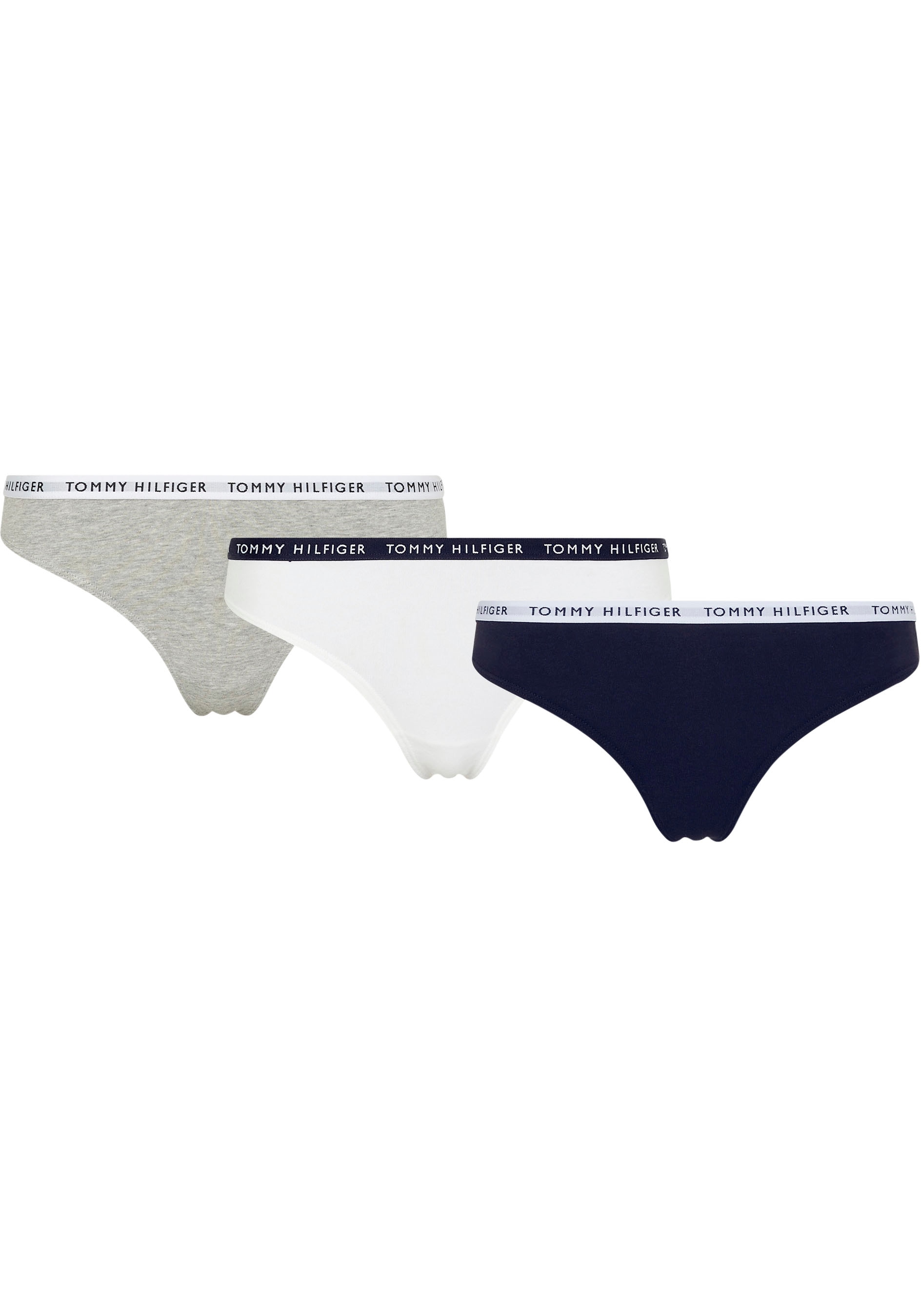 Tommy Hilfiger Underwear T-String, (3 St.), mit schmalem Logobündchen