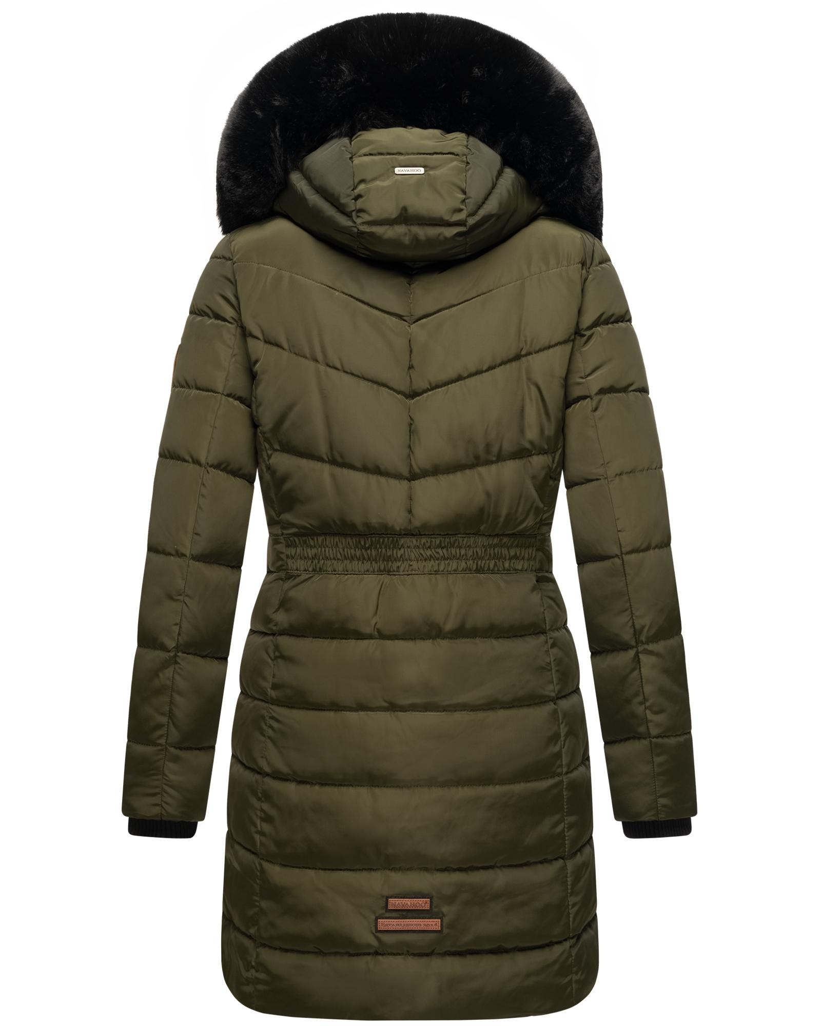 Navahoo Steppmantel »Paula«, stylischer Winter Parka m. edlem Fellimitat