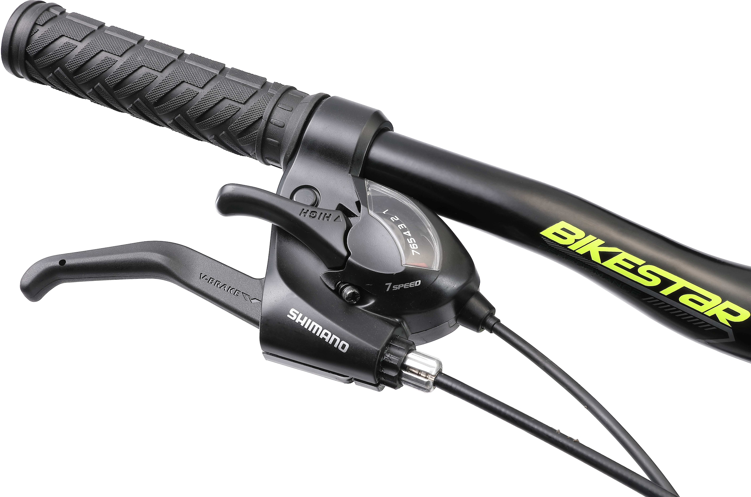 Bikestar Mountainbike 21 Gang Shimano RD-TY300 Schaltwerk Kettenschaltung für Damen und Herren, Kettenschaltung