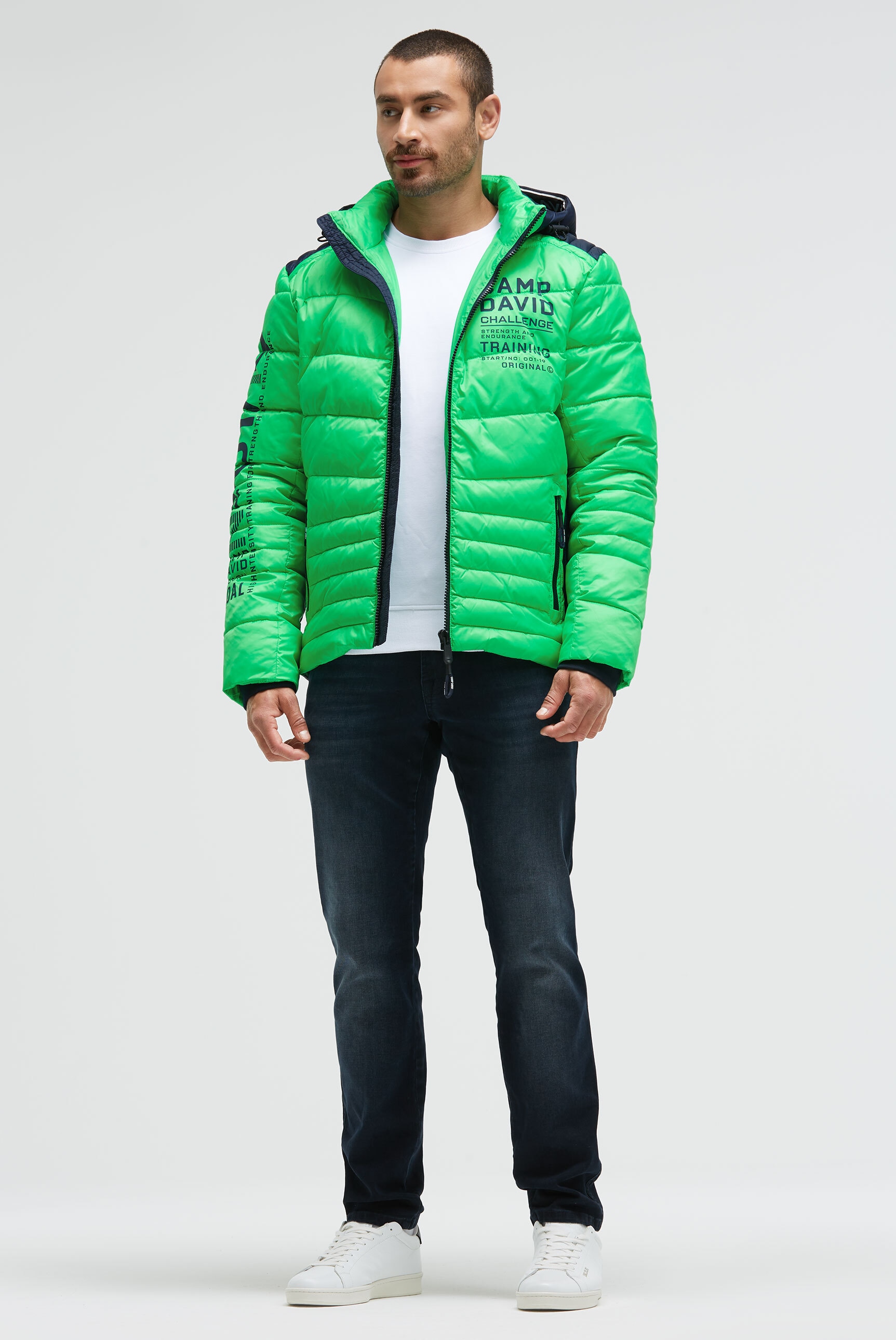 CAMP DAVID Winterjacke mit Kapuze mit abtrennbarer Kapuze