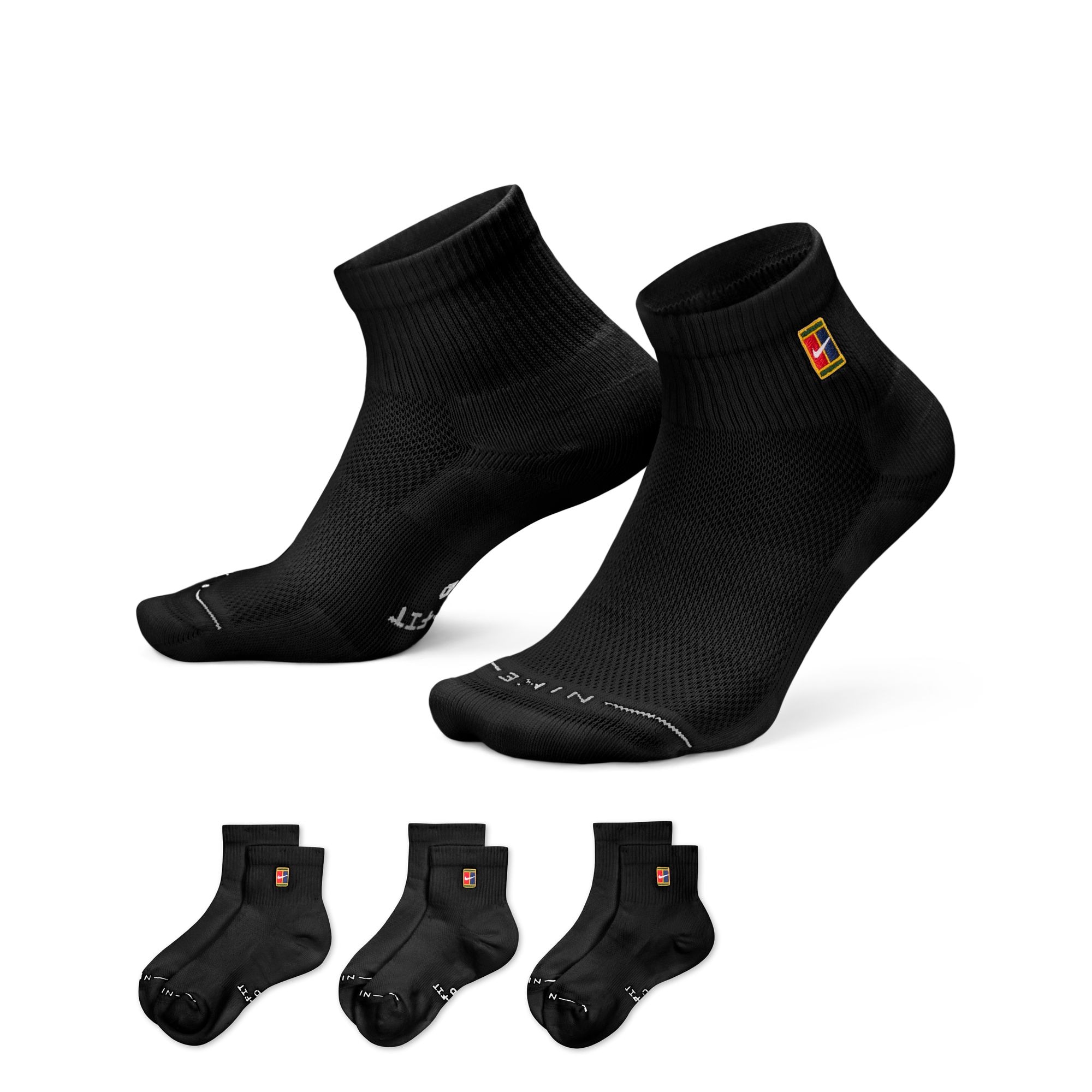 Nike Sportsocken »U NK ED ELVD ANK 3P TENNIS 144« für Erwachsene, sportlicher Stil, vielseitig einsetzbar