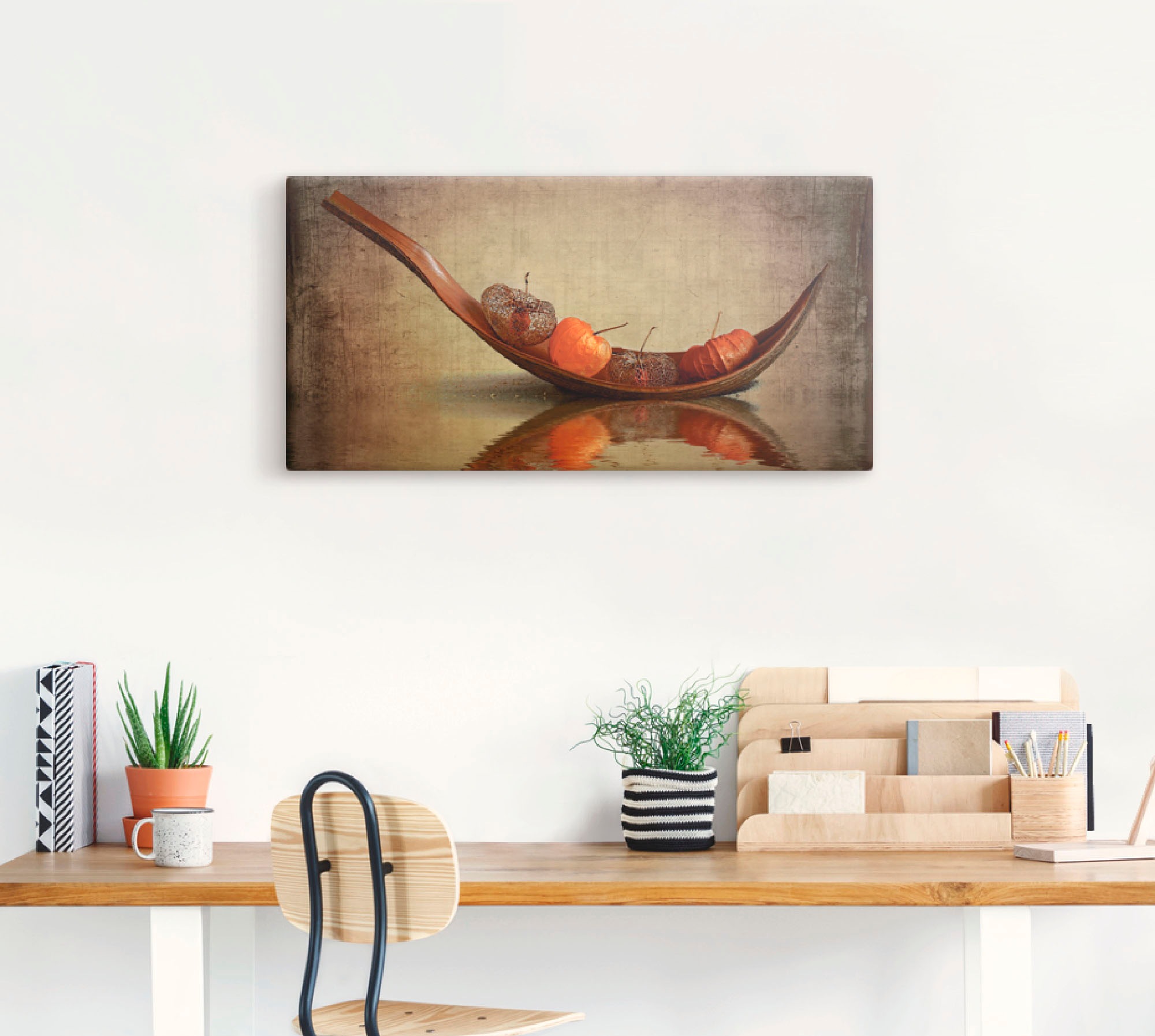 Artland Wandbild »Lampionschiffchen«, Arrangements, (1 St.), als Leinwandbild, Wandaufkleber in verschied. Größen