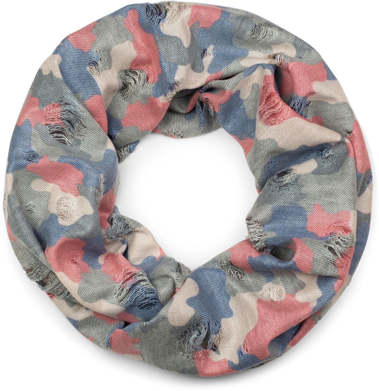 styleBREAKER Loop "Destroyed Loop mit Camouflage Muster" 1 Stk.