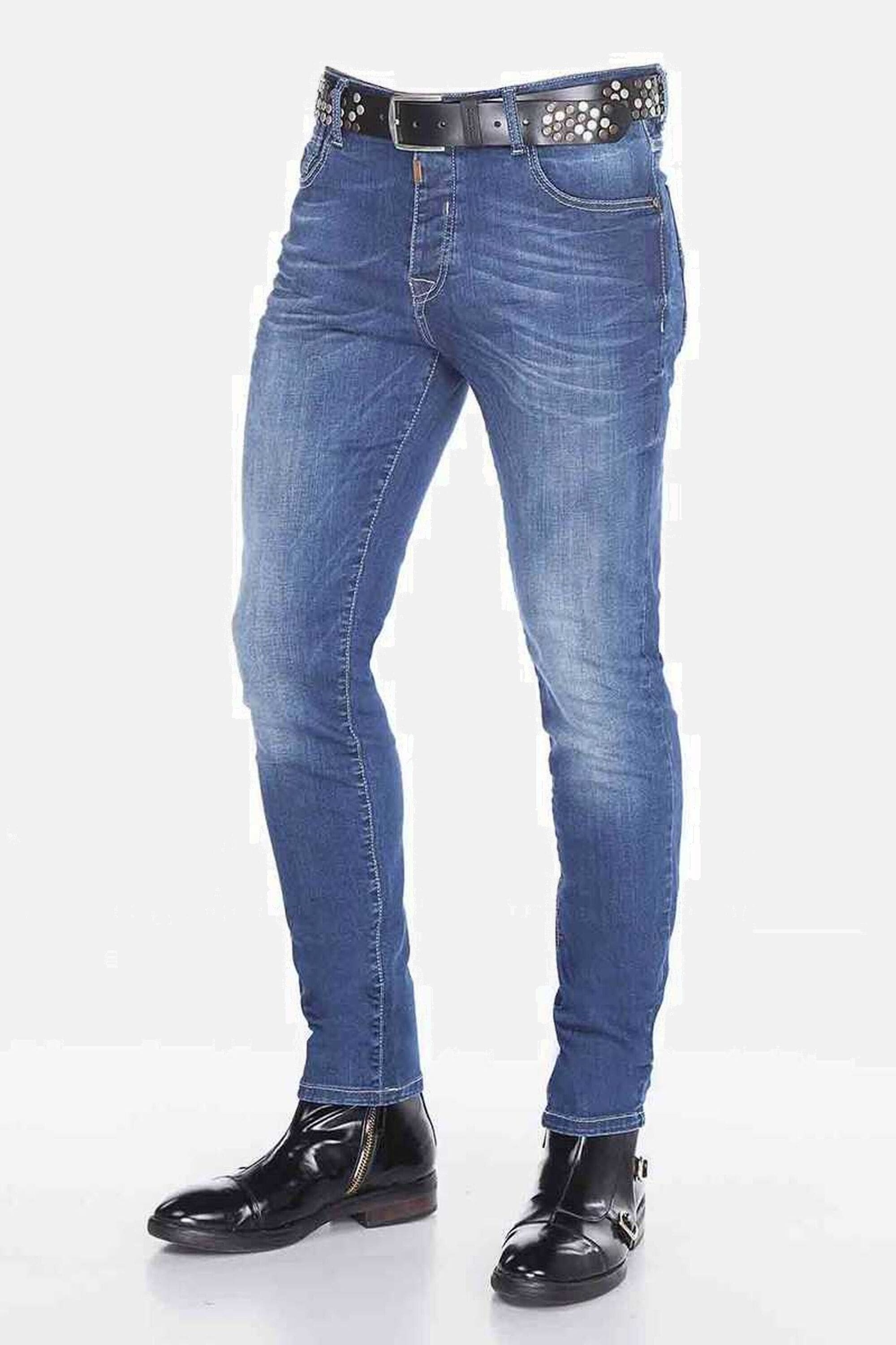 Cipo & Baxx Regular-fit-Jeans »Jeans«, mit dezenter Waschung, CD-389