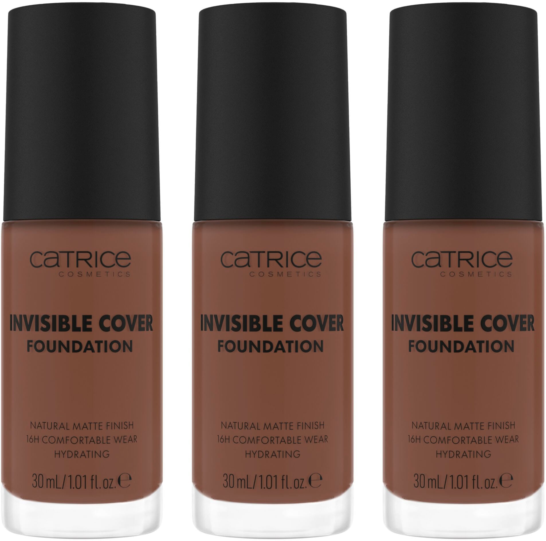 Catrice Foundation »Invisible Cover Foundation«, (Set, 3 tlg.)