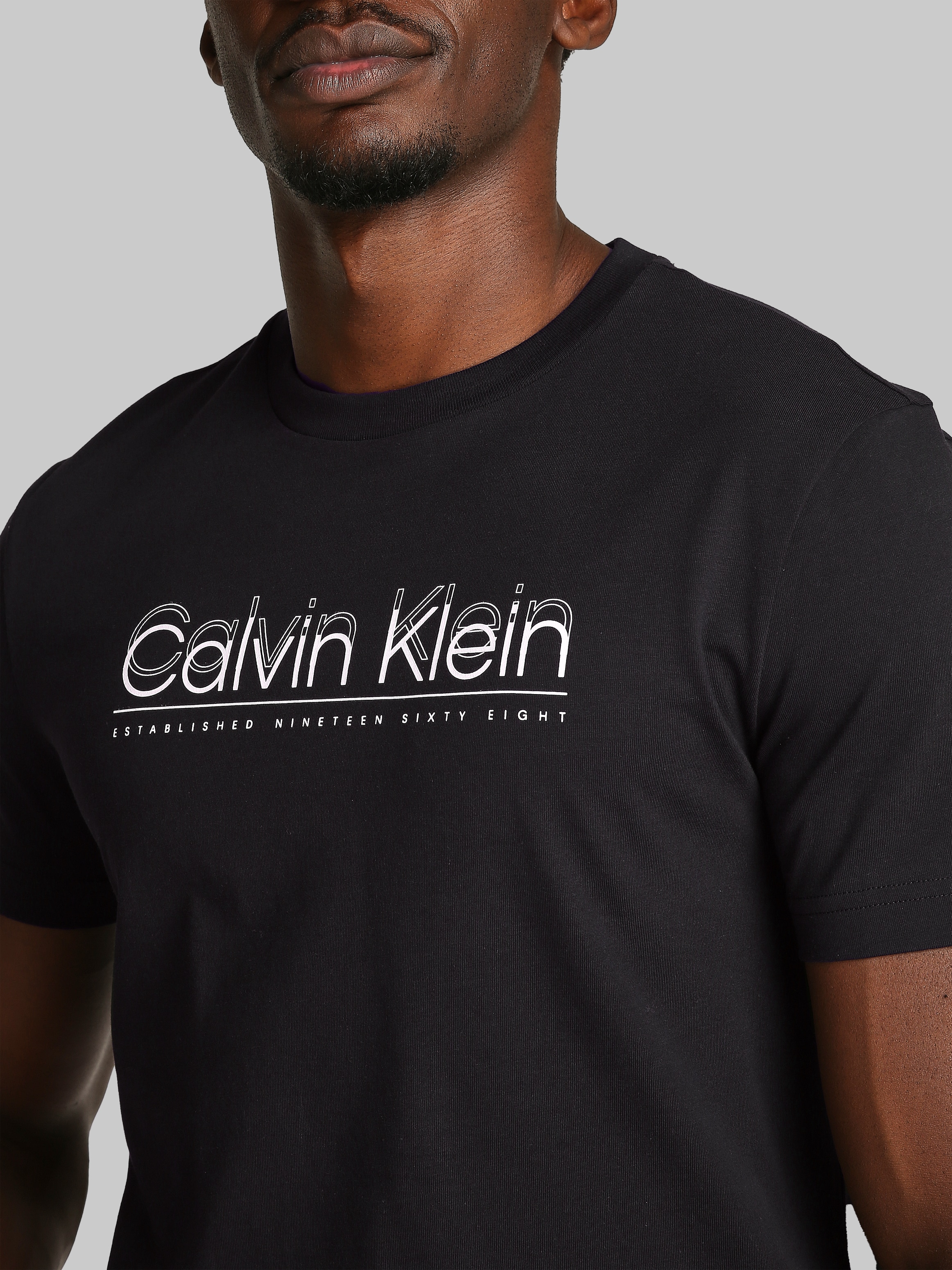 Calvin Klein T-Shirt "CP-DOUBLE LOGO T-SHIRT", mit großem Logoschriftzug günstig online kaufen