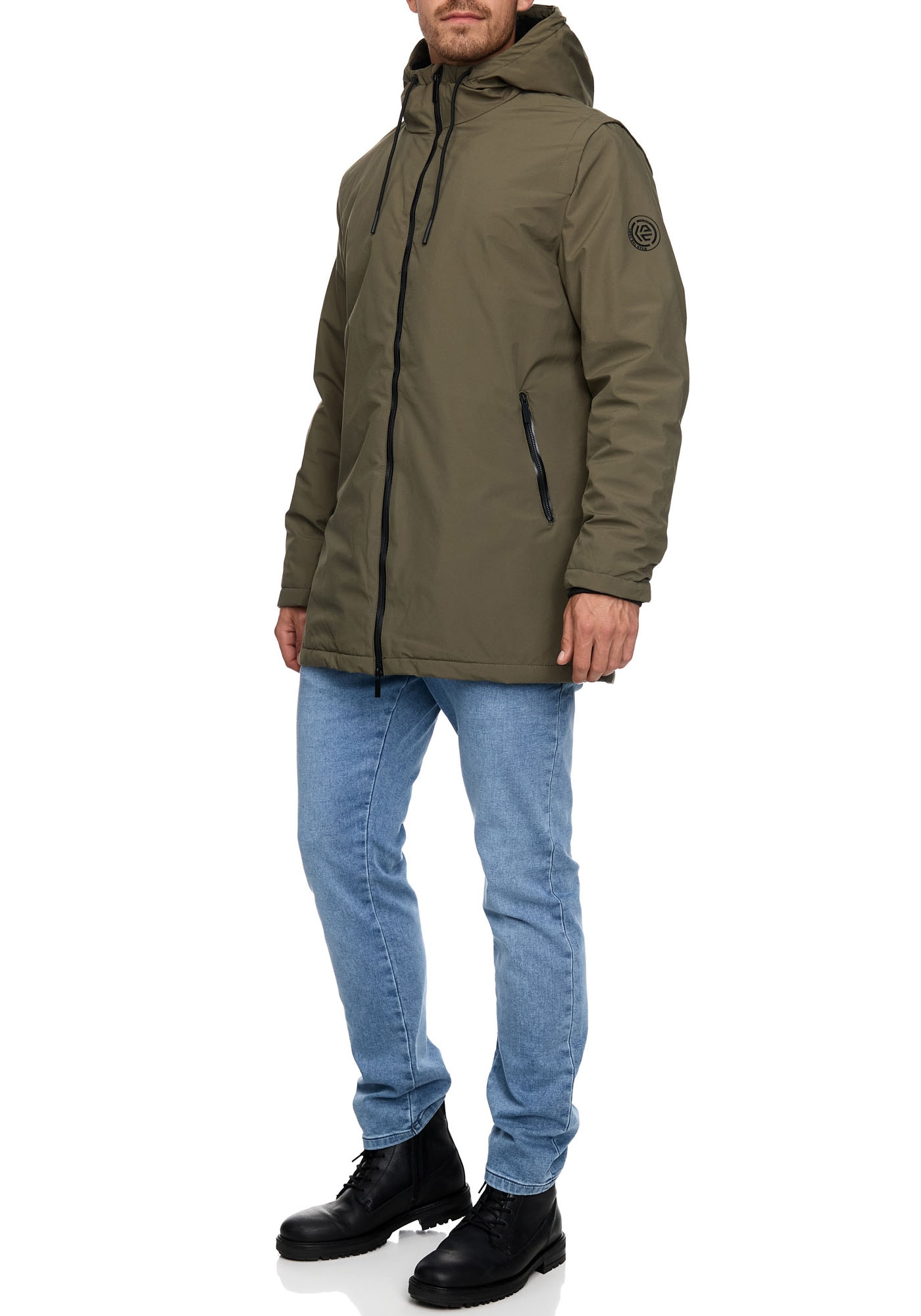 Indicode Langjacke »INChanto«, mit Kapuze