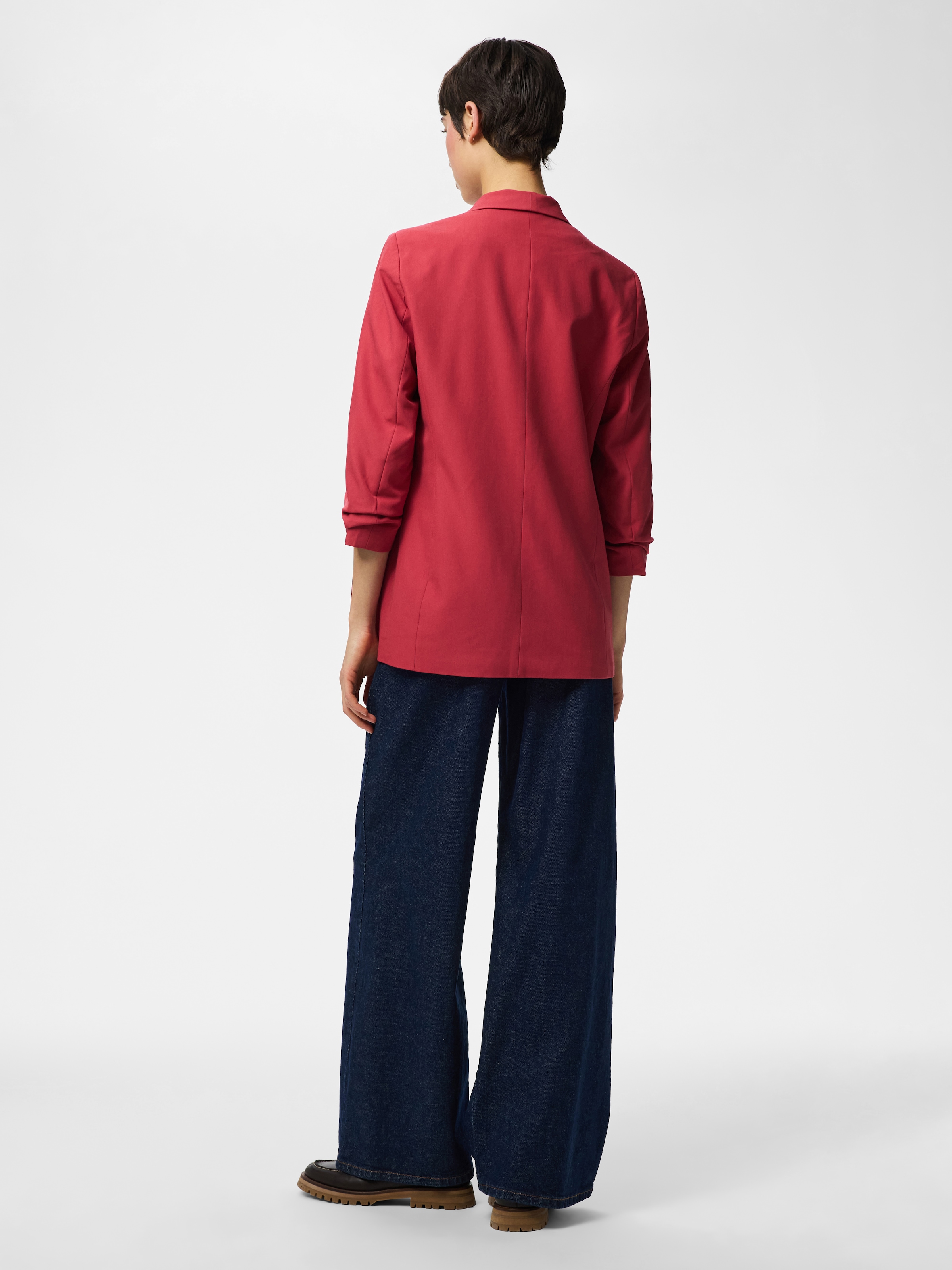 pieces Blusenblazer »PCBOSELLA 3/4 BLAZER NOOS« Materialmix, regular fit