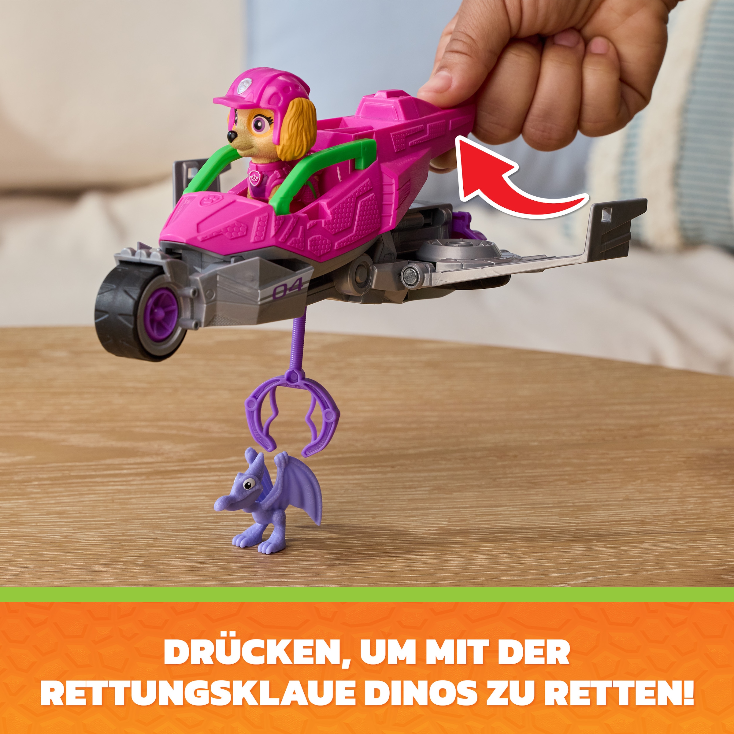 Spin Master Spielzeug-Auto »PAW Patrol: Der Dino Film, Skyes Dino-Rettungsjet«