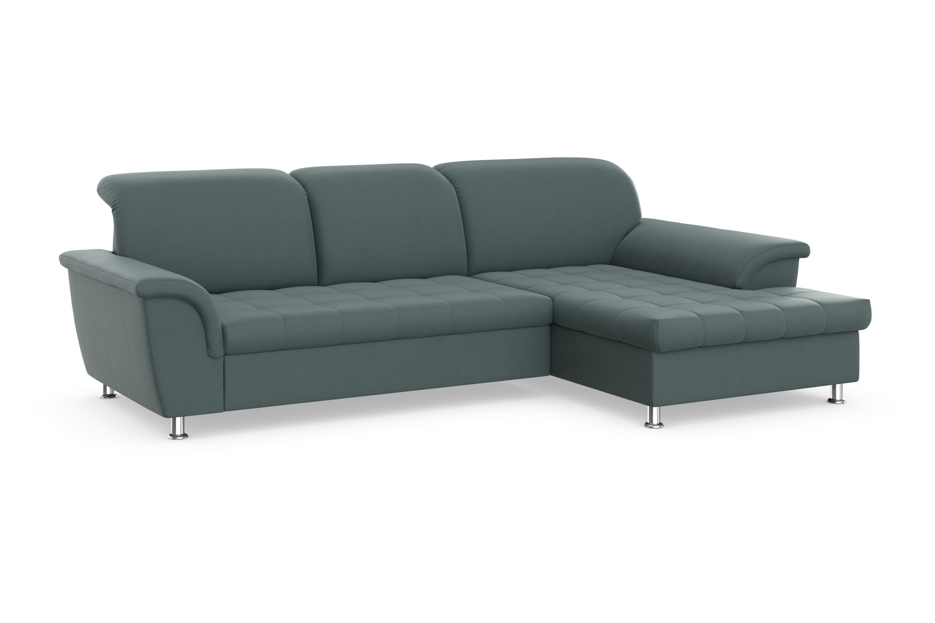 Thumbnail - DOMO collection Ecksofa "Franzi Steppung im Sitzbereich B7T/H: 278/162/80 cm, L-Form" wahlweise mit Bettfunktion, Bettka...