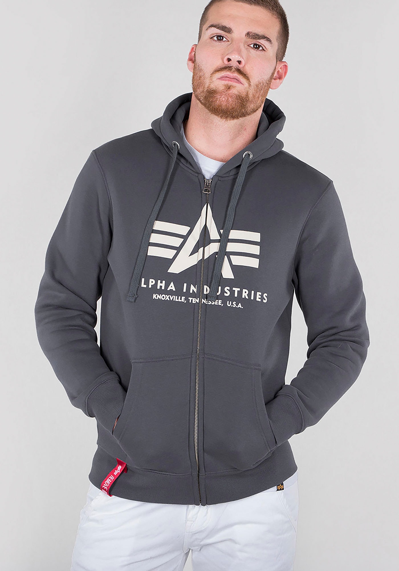 Alpha Industries Kapuzensweatjacke "BASIC ZIP HOODY" Baumwollmischung, regu günstig online kaufen