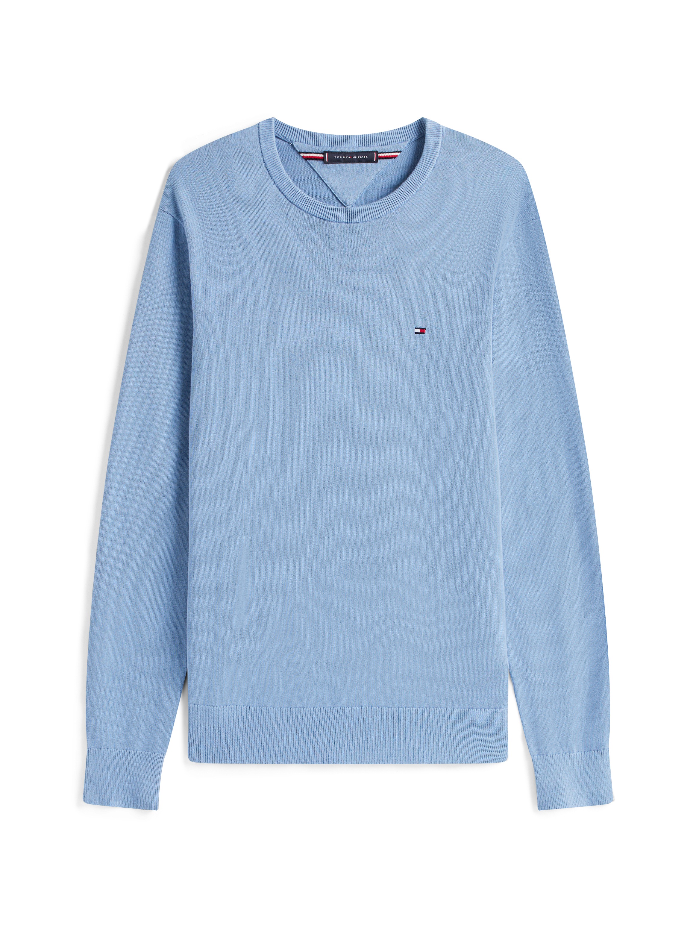 Thumbnail - Tommy Hilfiger Rundhalspullover "ESSENTIAL COTTON CREW NECK" 100% Baumwolle Crewneck Regular Fit Premium Mode