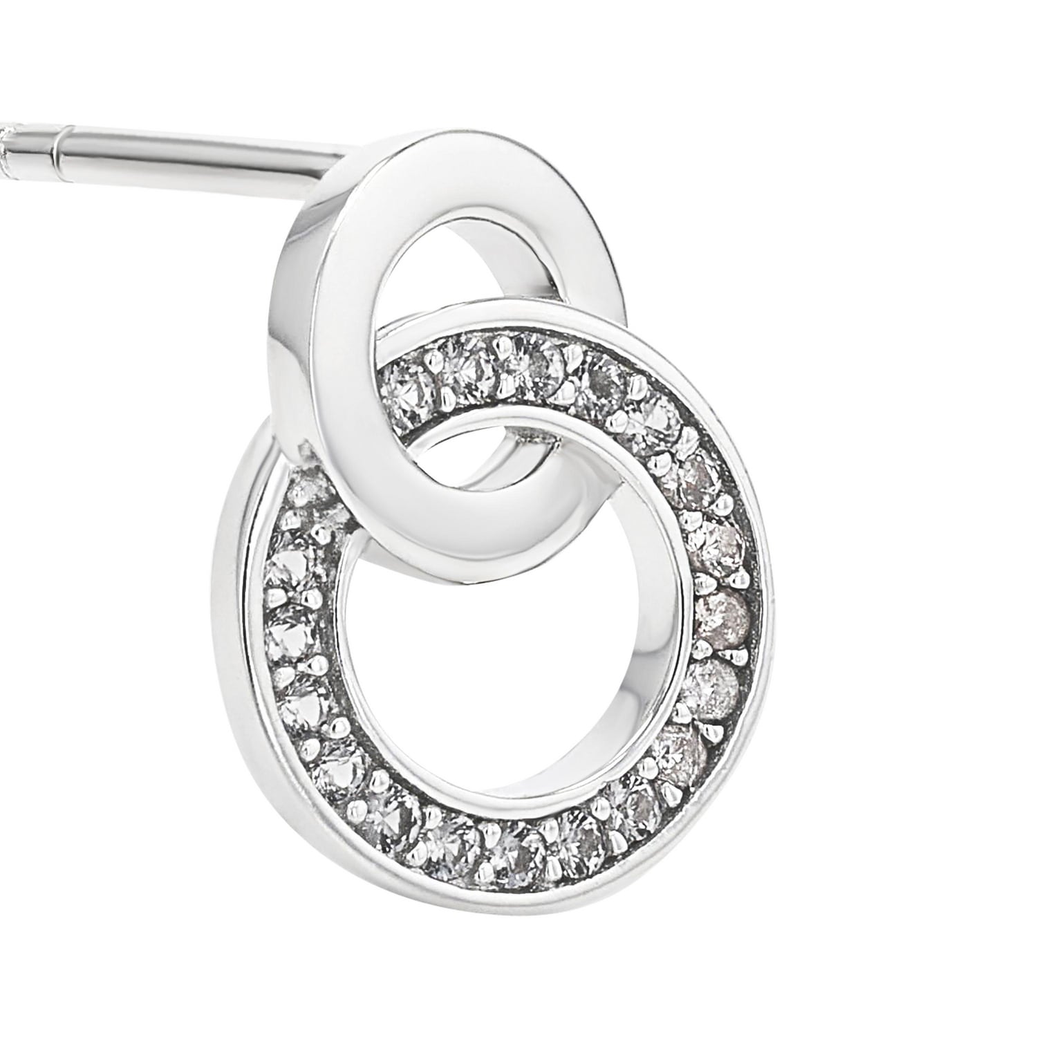 TOM TAILOR Paar Ohrstecker »Schmuck Geschenk Silber 925 Infinity Kreise« mit Zirkonia (synth.)
