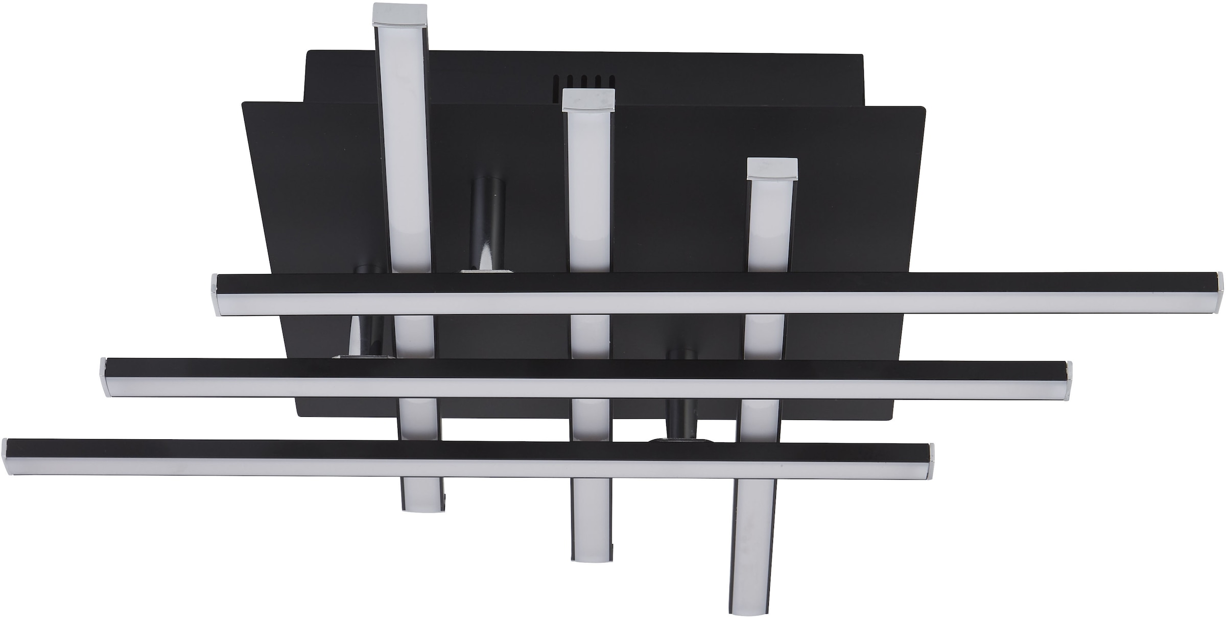 Searchlight Deckenleuchte »Matrix 6Lt Deckenleuchte - Schwarzes Metall & Opal« LED-Modul 1 Stk.
