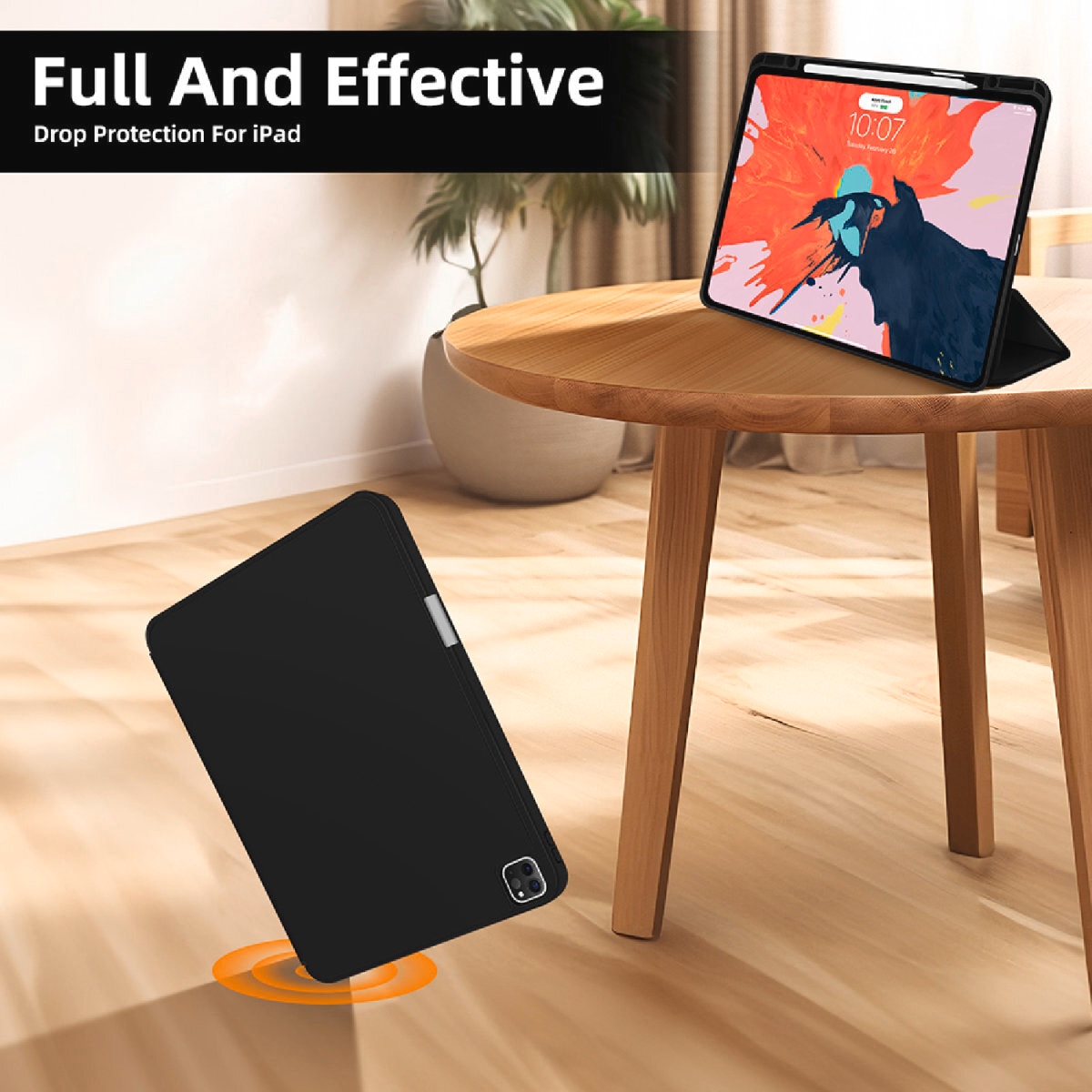 4smarts Tablet-Hülle »Folio Case Basic für Apple iPad Pro 11 (M4, 2024)«, Backcover, Schutzhülle, Handyschutzhülle, Case, Schutzcase, stoßfest