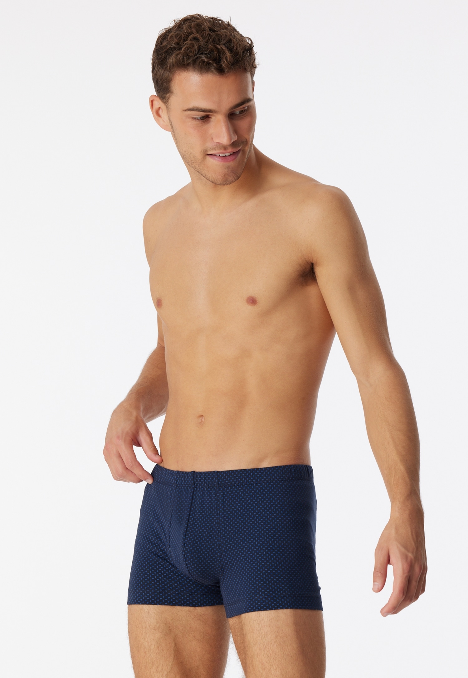 Schiesser "Cotton Casual" ohne Eingriff, gepunktet