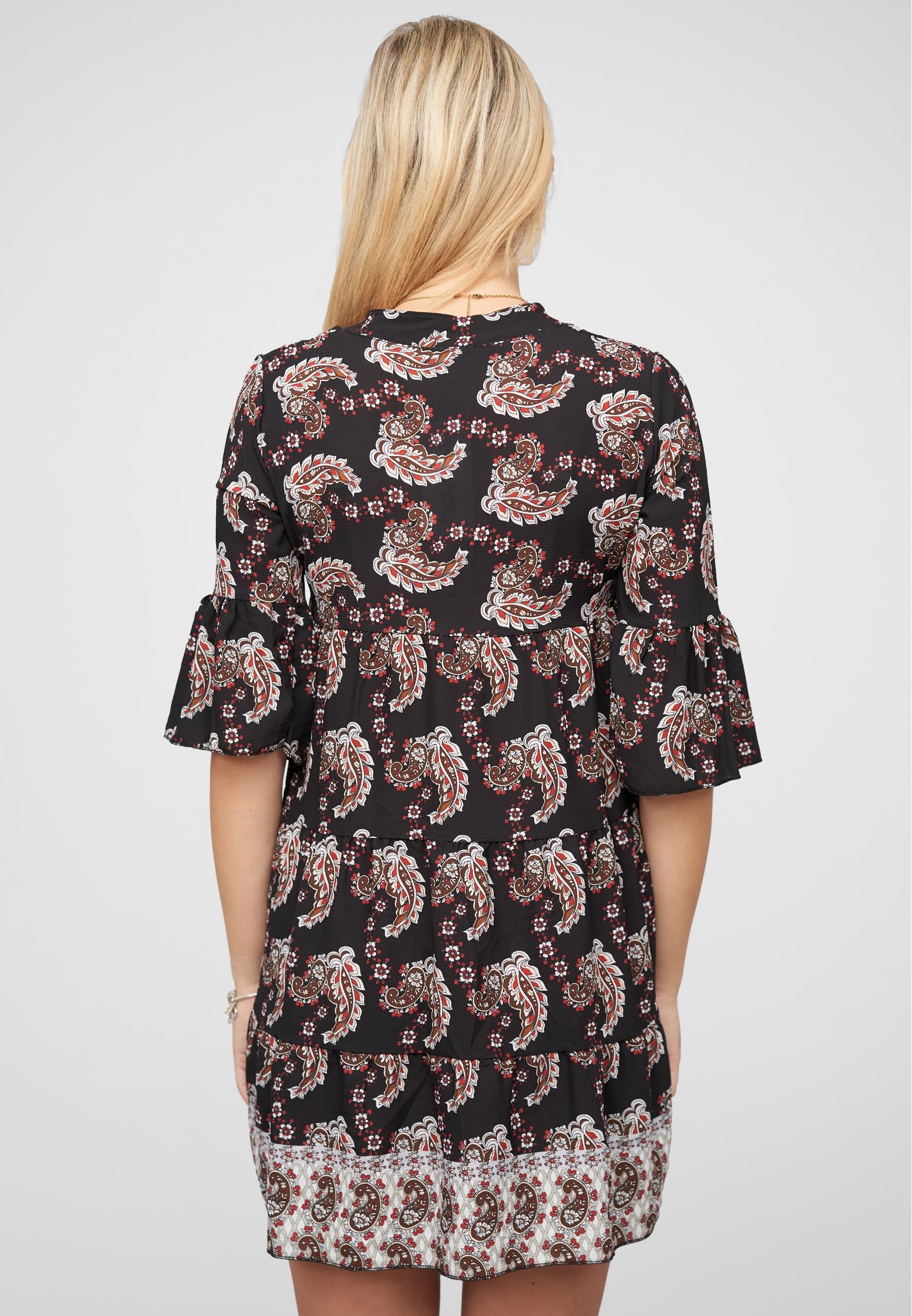 CLOUD 5IVE Shirtkleid »CLOUD 5IVE Paisley Kleid mit V-Neck und All Over Print« 1 Stk. tlg.