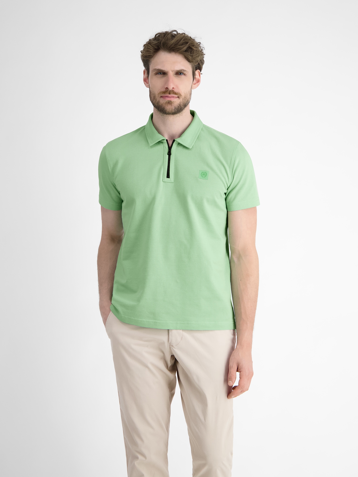 LERROS Poloshirt "LERROS Herren Poloshirt mit Reißverschlusskragen" günstig online kaufen