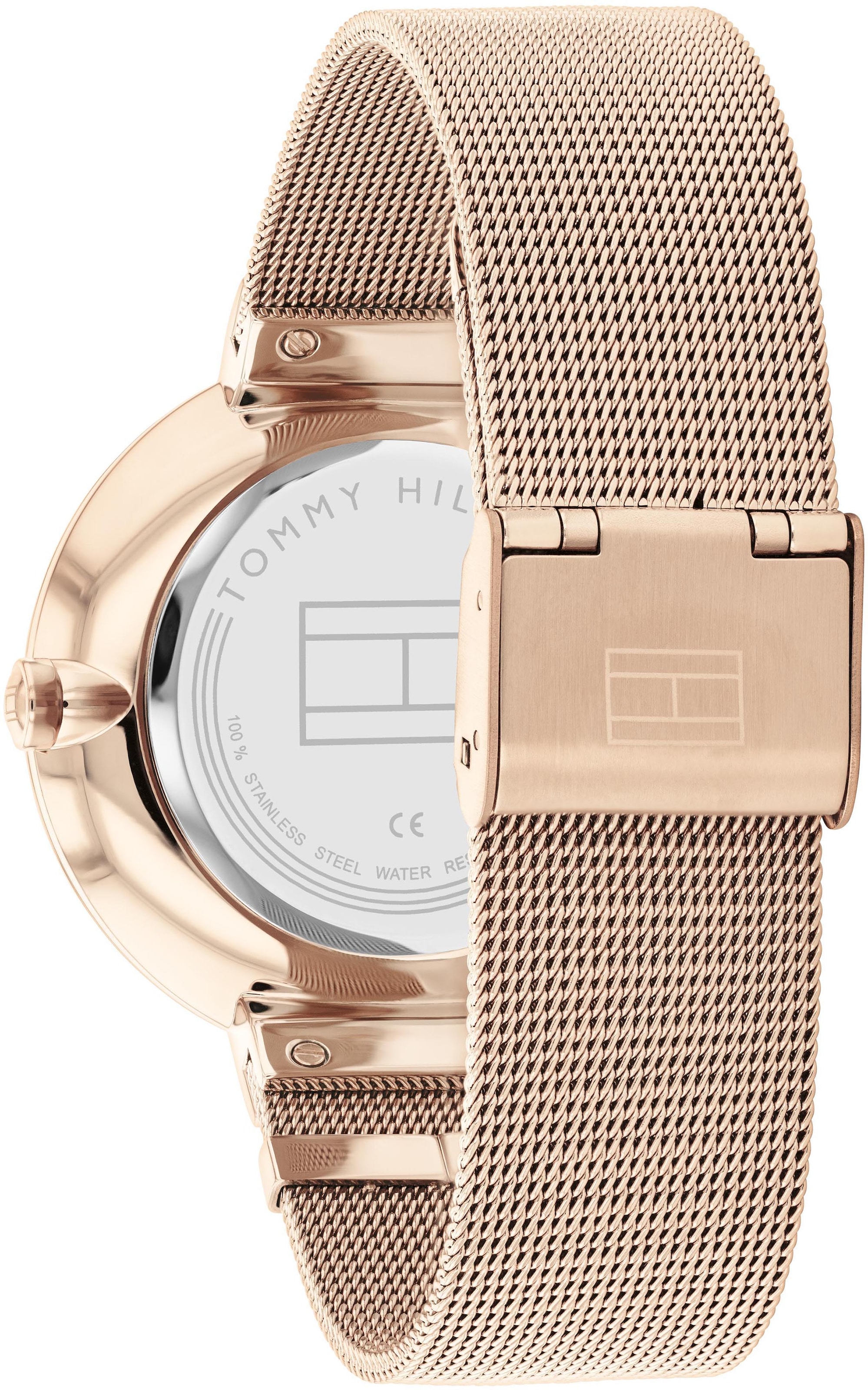 Tommy Hilfiger Multifunktionsuhr »CLASSIC«, Quarzuhr, Armbanduhr, Damenuhr, Datum, Edelstahlarmband
