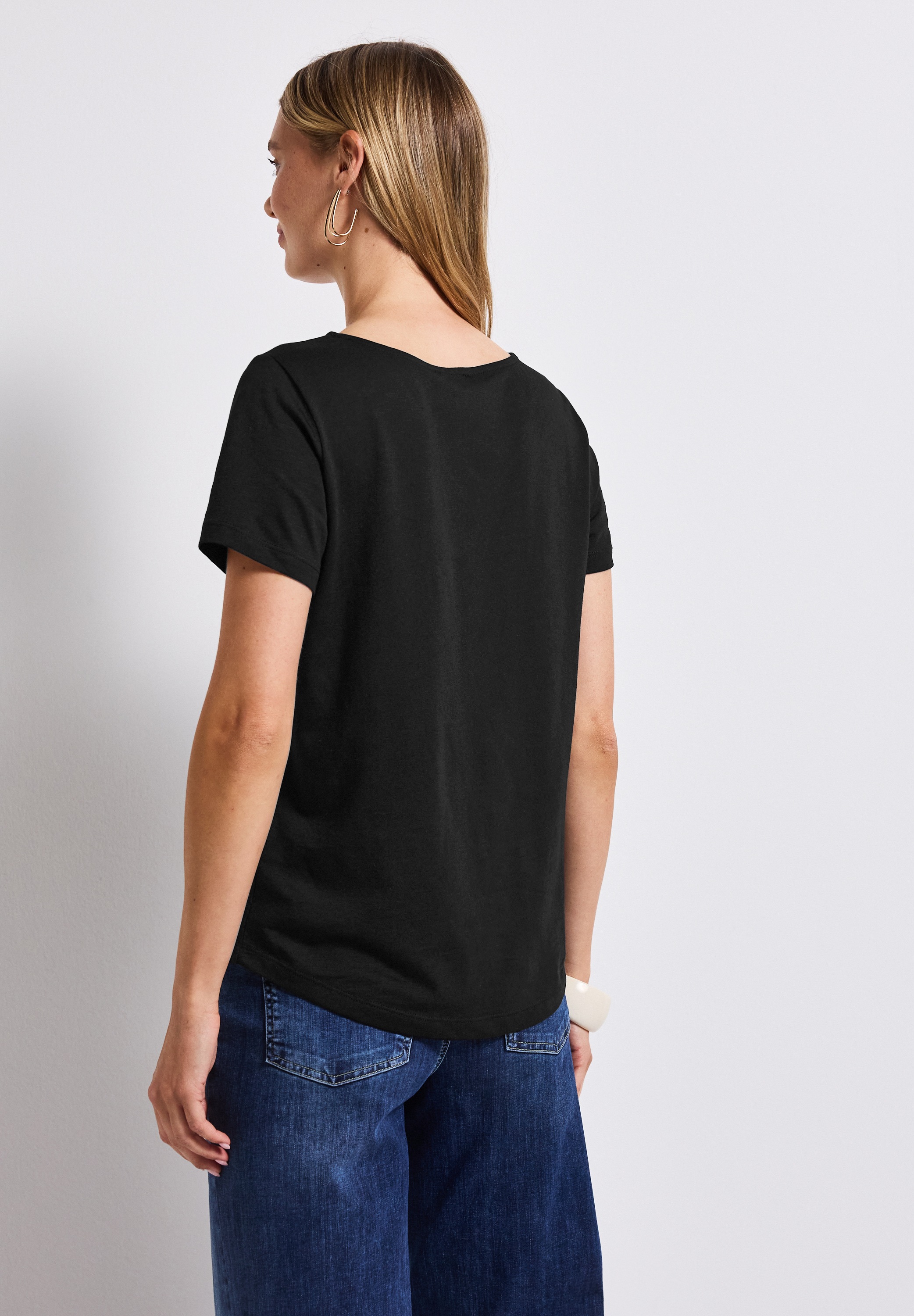 STREET ONE T-Shirt, mit V-Ausschnitt günstig online kaufen